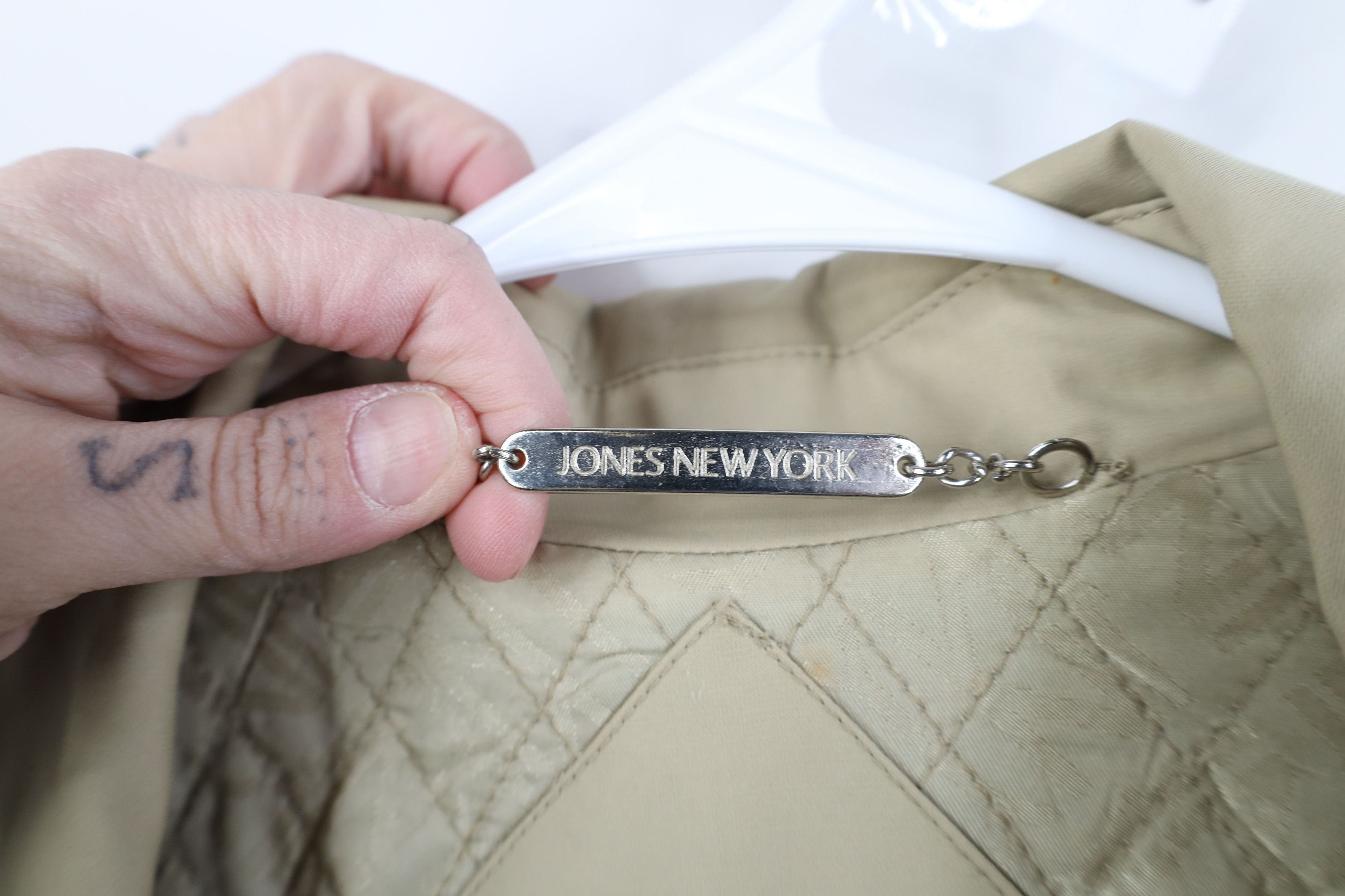 Vintage Vintage 90s Y2K Streetwear Trench Coat Rain Jacket Beige Size XL / US 12-14 / IT 48-50 - 9 Thumbnail