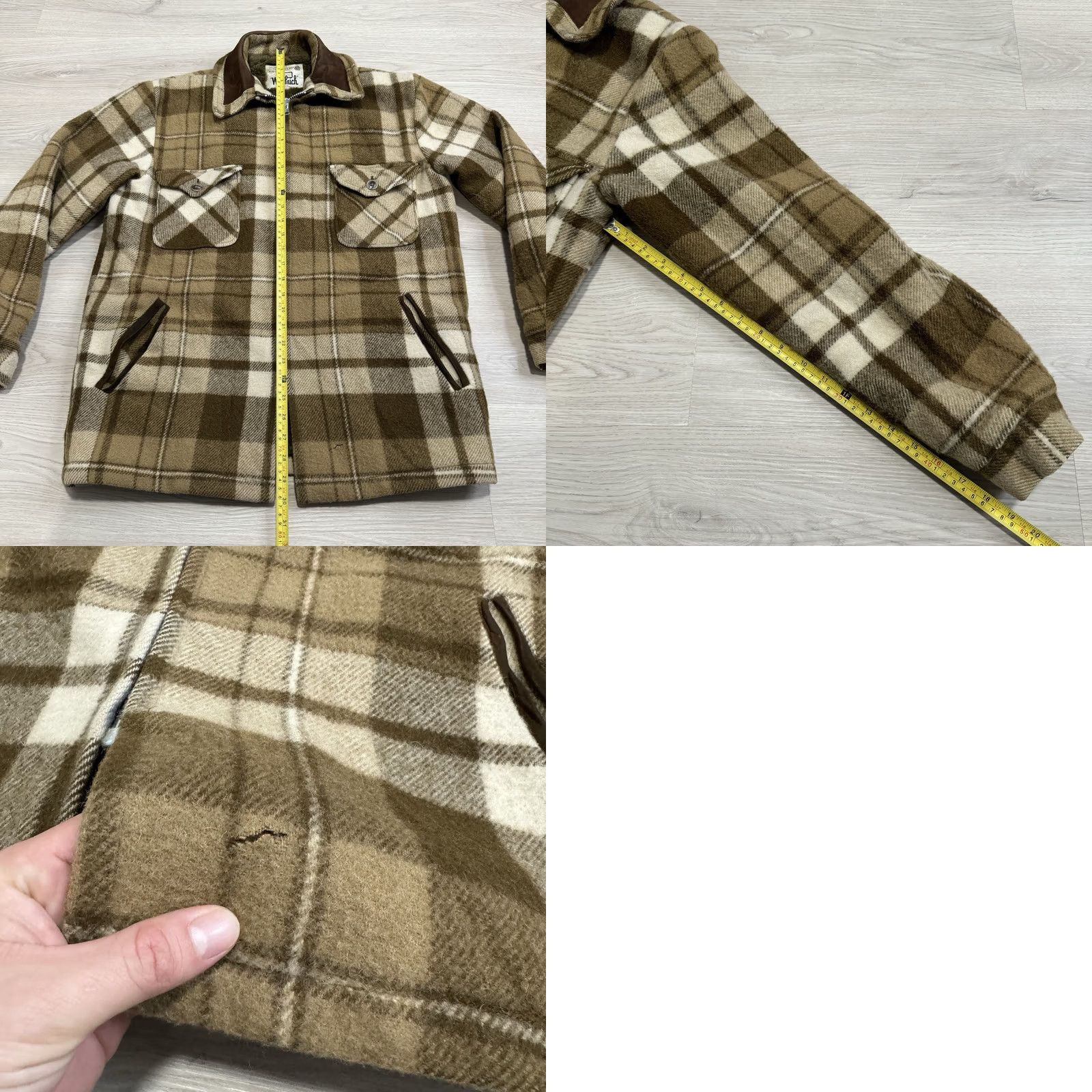 Vintage VINTAGE Woolrich Coat or Jacket Wool Plaid 3-in-1 Wool Blanket Lined Mid-Length Brown Mens M Size US M / EU 48-50 / 2 - 8 Thumbnail
