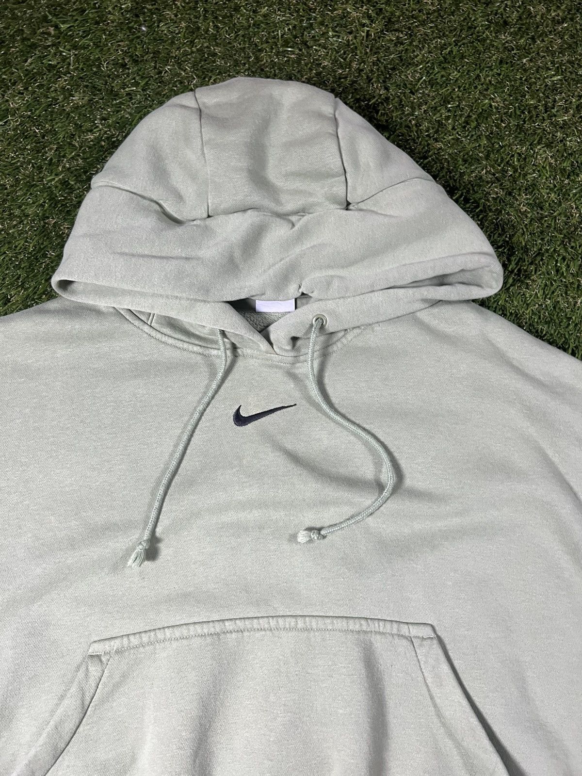 Nike Vintage Y2k Centerswoosh Boxy Cropped Fall Hoodie Sweatshirt Size US L / EU 52-54 / 3 - 2 Thumbnail
