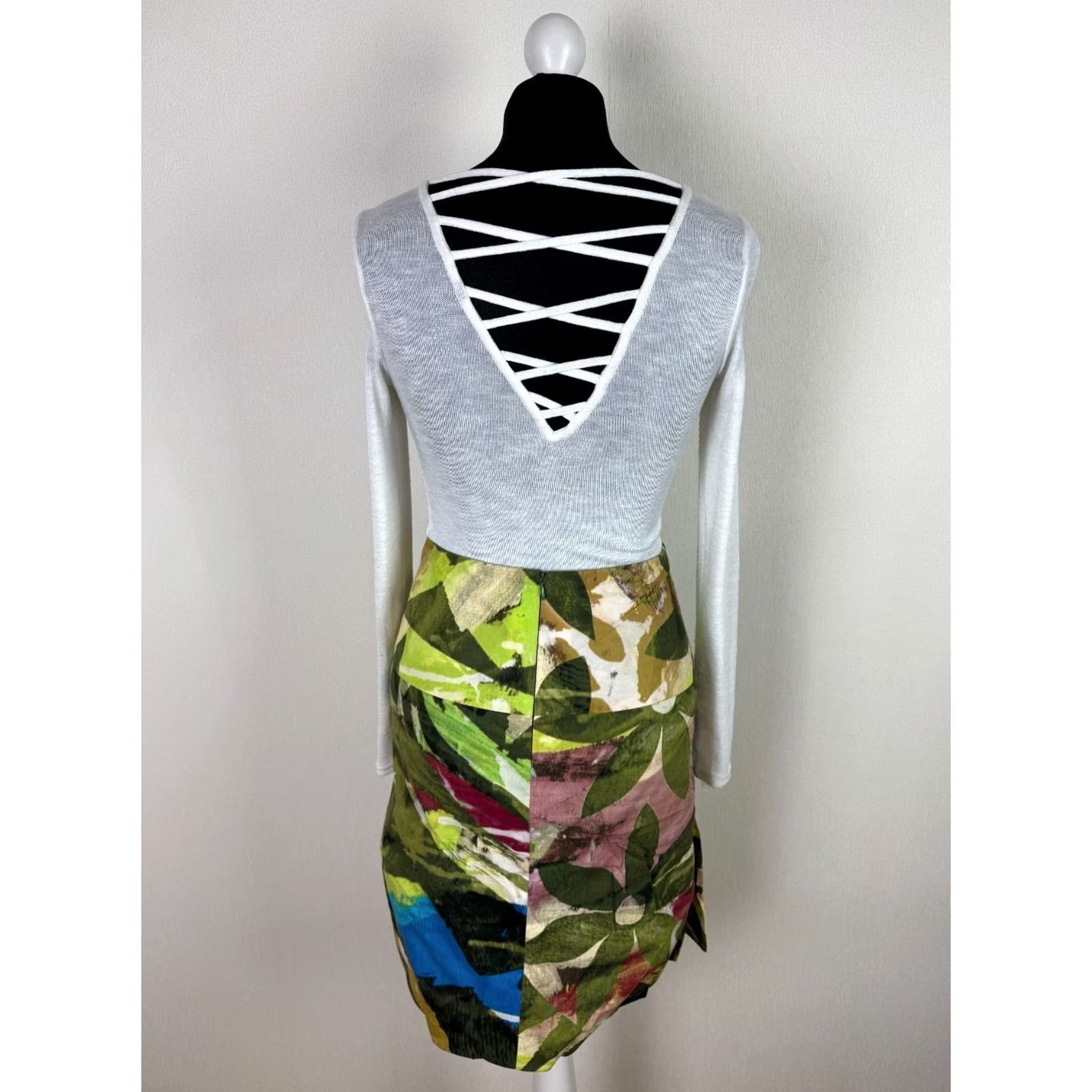 Vintage Pauw Amsterdam womens skirt Green Size 2 Size 26" / US 2 / IT 38 - 4 Thumbnail