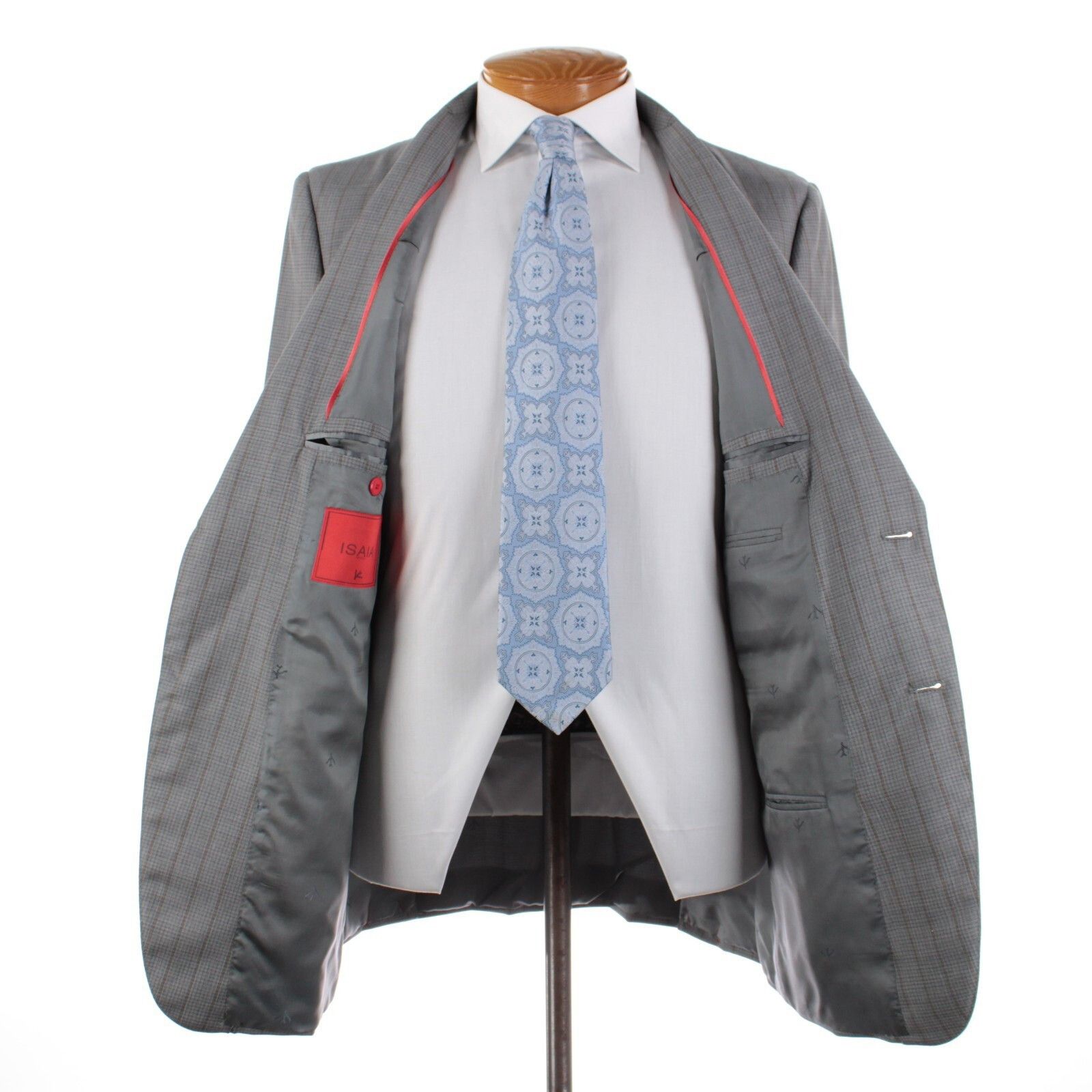 Isaia isaia Suit Size US 44 Long in Gray Size 44R - 7 Thumbnail