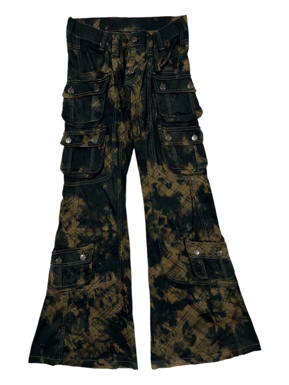 If Six Was Nine Y2K LGB Style Hikari 🇯🇵 Super Flare Cargo Bondage Pants Size US 28 / EU 44 - 3 Thumbnail