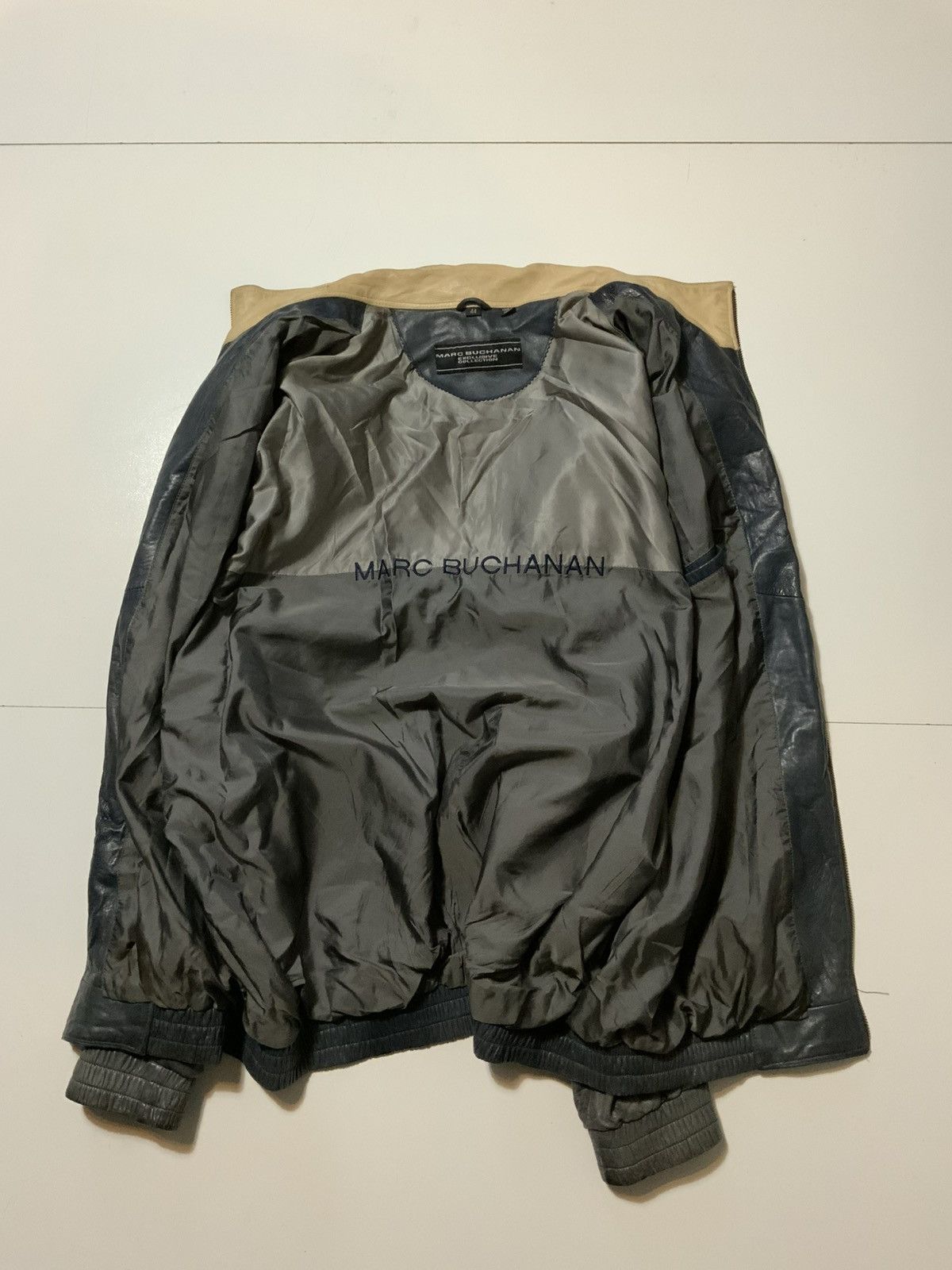 Marc Buchanan Vintage 90s Marc Buchanan Racer Motorcycle Leather Jacket Size US XL / EU 56 / 4 - 3 Thumbnail