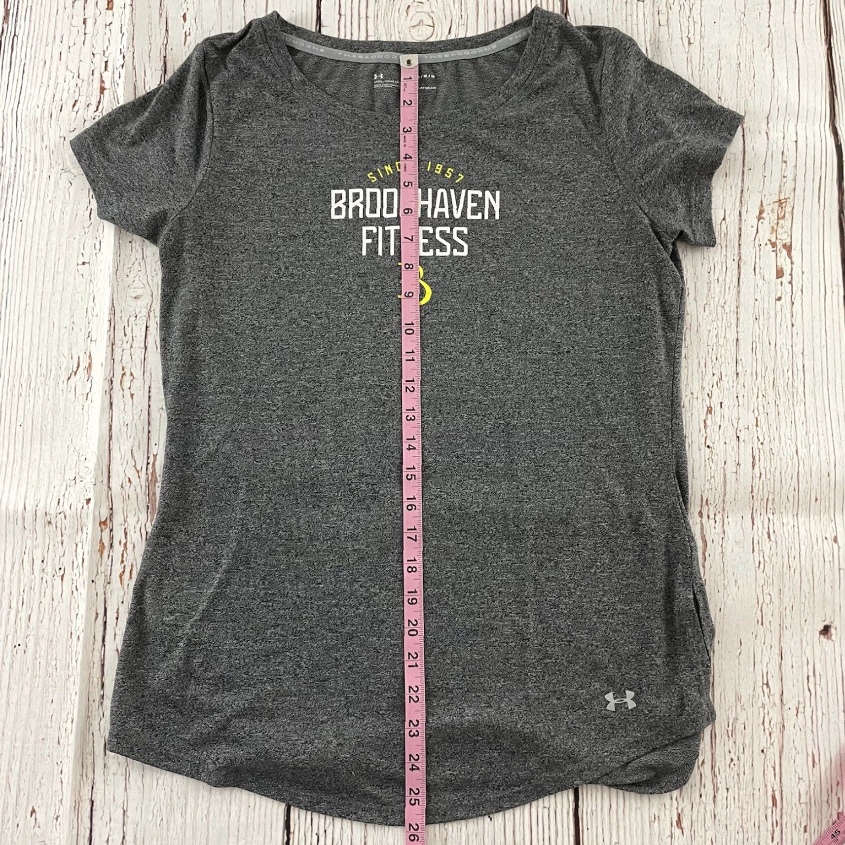 Under Armour Under Armour Athletic T-Shirt Women’s Medium Gray Short Sleeve Brookhaven GC Loose Top Size M / US 6-8 / IT 42-44 - 5 Thumbnail