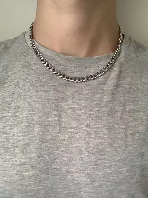 Handmade × Vintage Silver Chain, Necklace, Choker Chain Size ONE SIZE - 1 Thumbnail