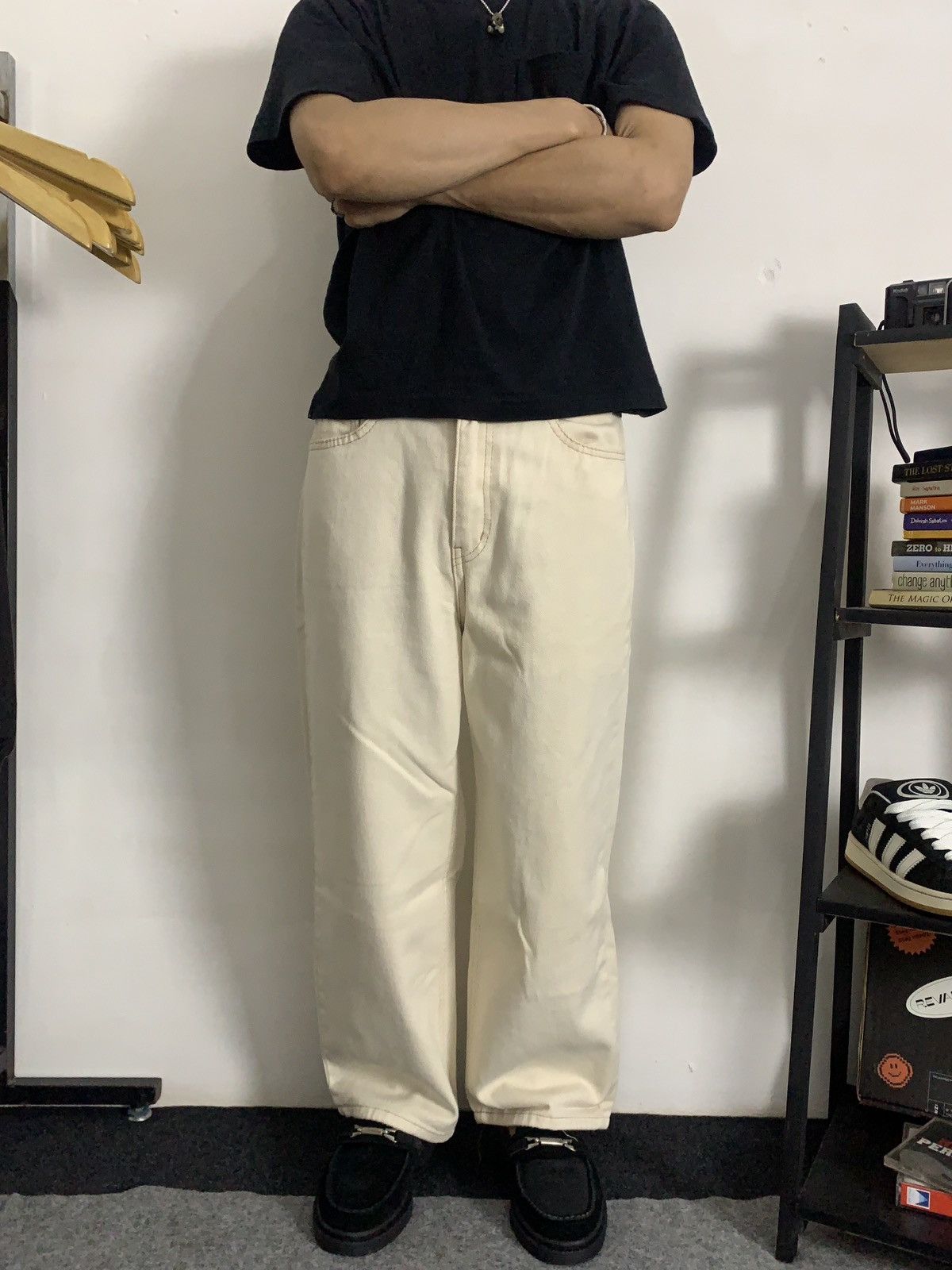 Vintage Vintage Broken White 'Hotping' Baggy Fit Longpants Size US 30 / EU 46 - 3 Thumbnail