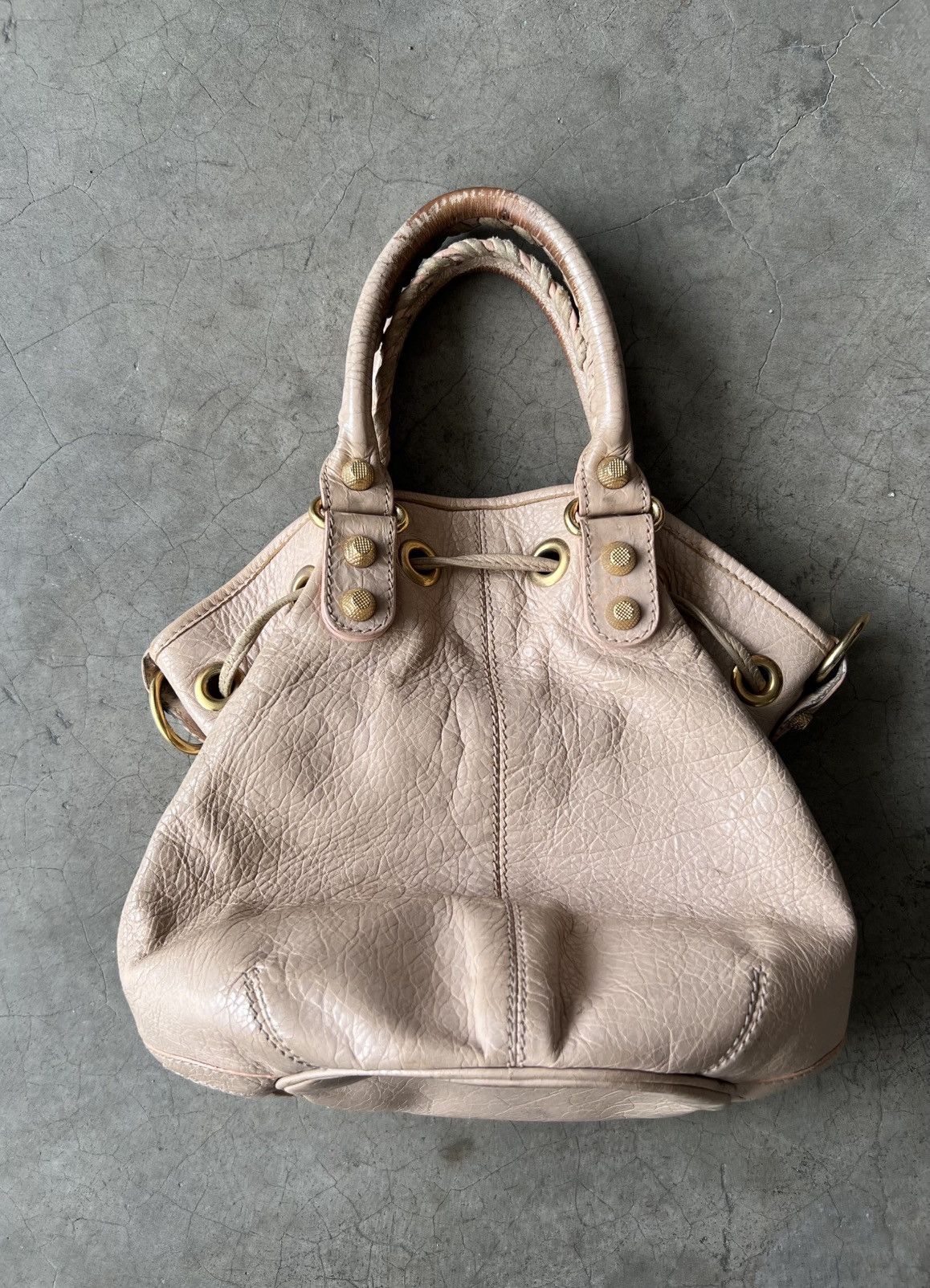 Balenciaga Balenciaga - Motocross Giant 21 Pompon Leather Bucket Bag Size ONE SIZE - 2 Thumbnail
