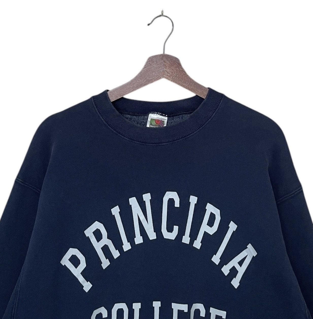 Fruit Of The Loom × Vintage Vintage Fruit of The Loom Principia College Sweatshirt 1990s Size US L / EU 52-54 / 3 - 7 Thumbnail