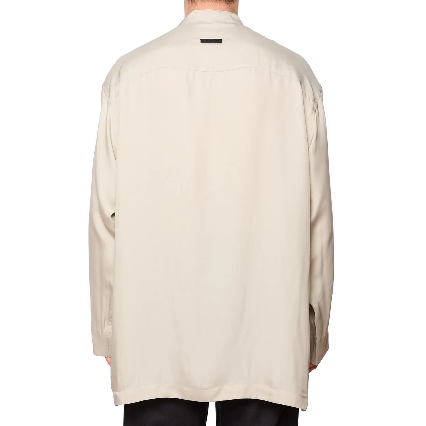 Fear of God FEAR OF GOD Long Sleeve Silk Henley Concealed Placket Shirt Size US L / EU 52-54 / 3 - 3 Thumbnail