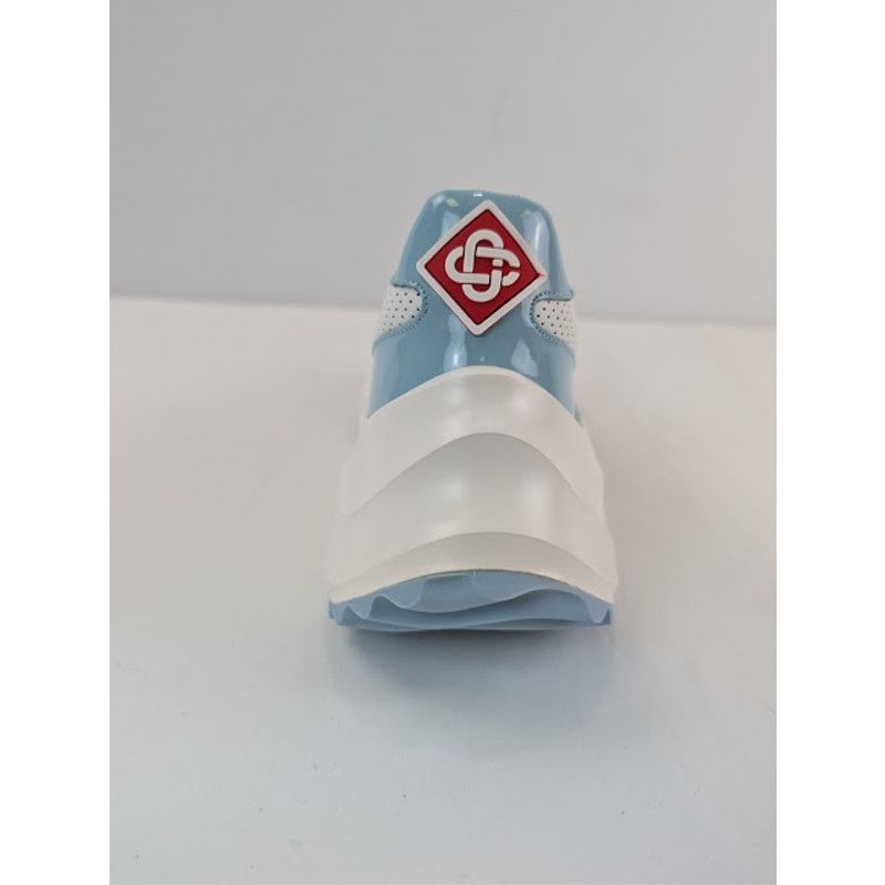 Casablanca o1rshd1 Leather Atlantis Sneaker in White / Light Blue Size US 9 / EU 42 - 18 Thumbnail
