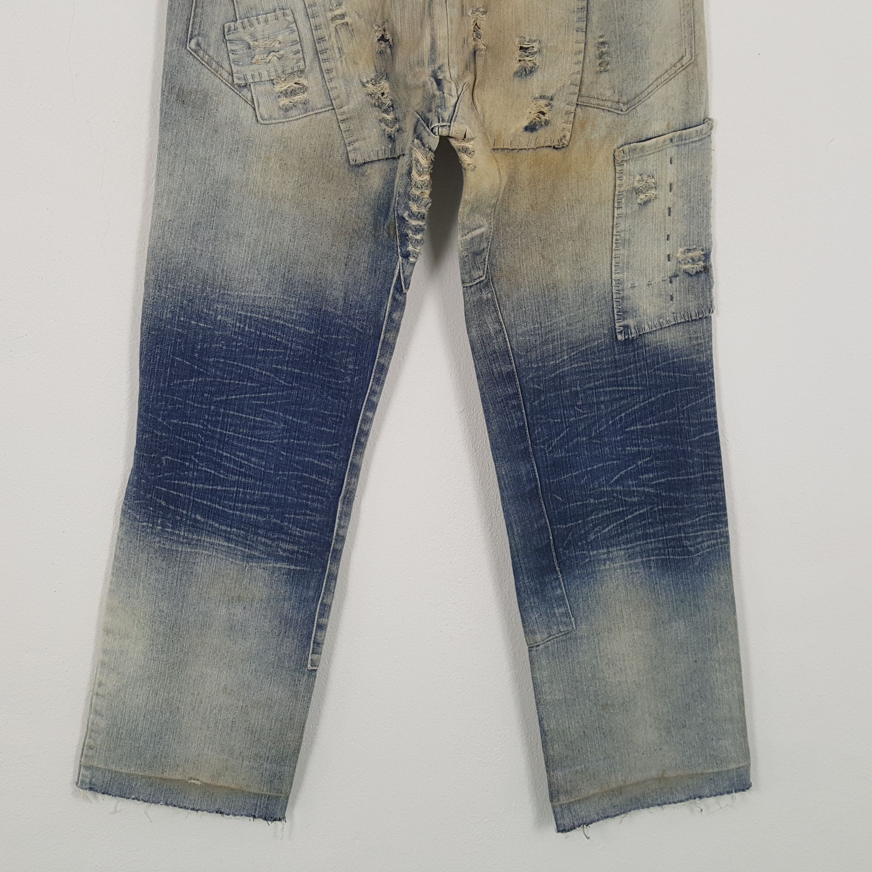 Satisfy × Vintage SATISFY Patchwork Style Fashion Rock Punk Design Jeans Size US 30 / EU 46 - 6 Thumbnail