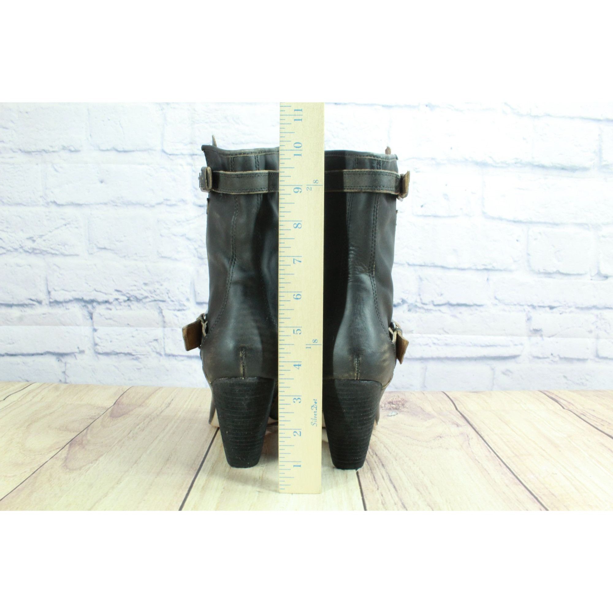 Other Corso Como Black Leather Mid Calf Somers Motorcycle Boots Si Size US 7 / IT 37 - 6 Thumbnail