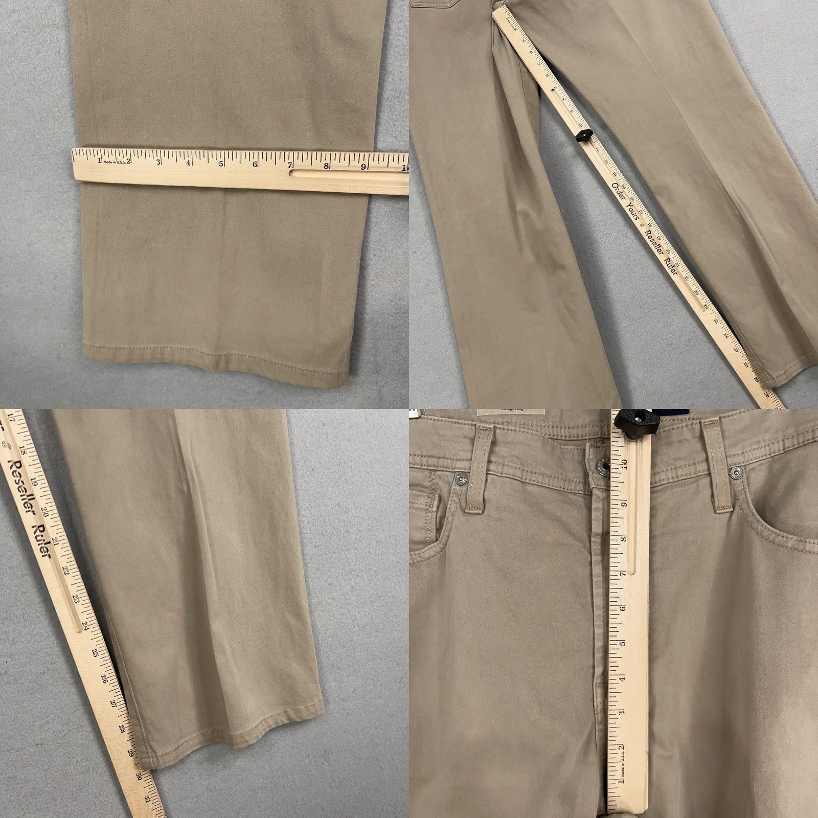 Vintage AG The Protégé Pants Mens 36 Khaki Stretch Classic Straight Size US 36 / EU 52 - 10 Thumbnail