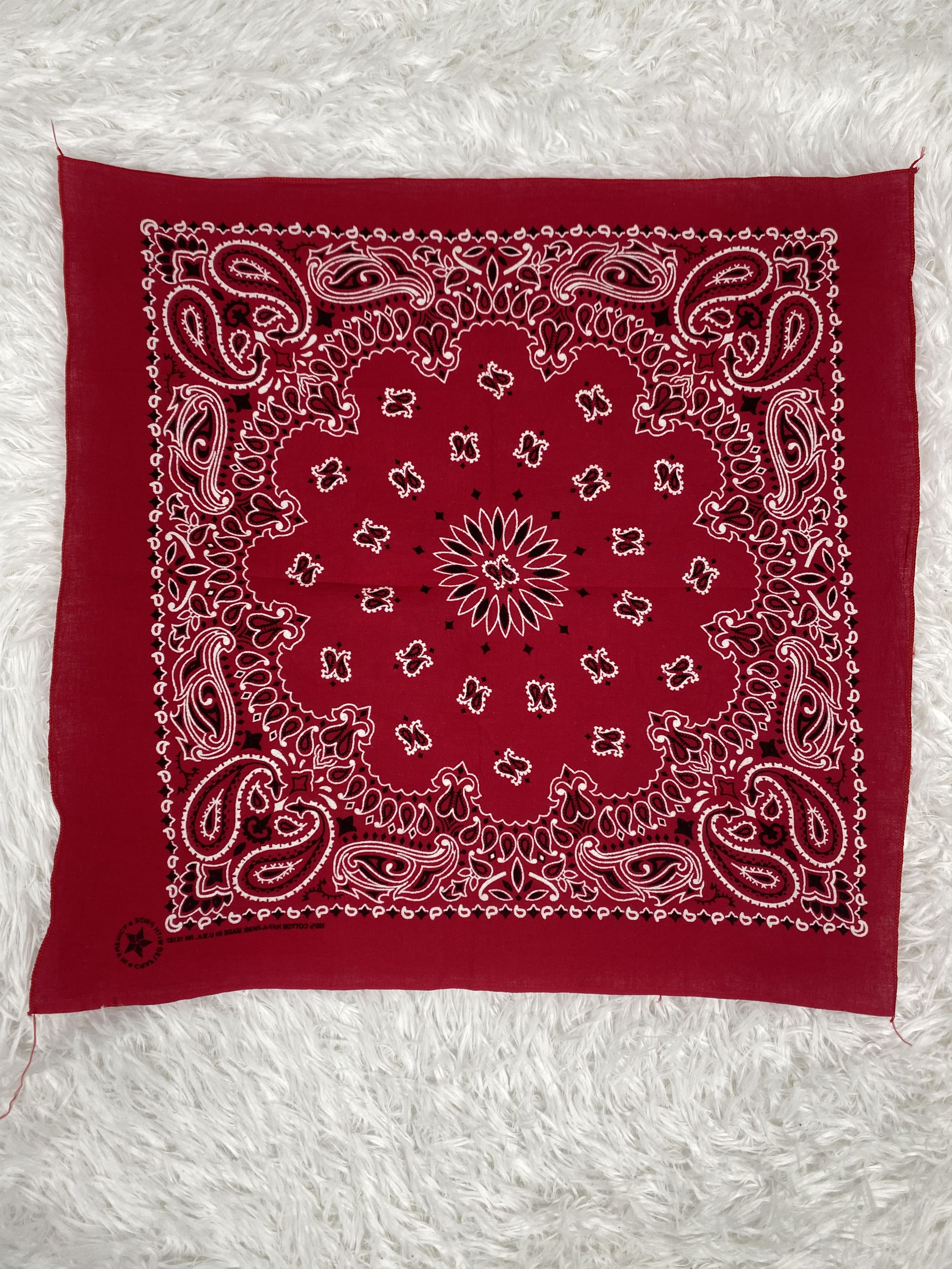 Other Vintage Bandana Handkerchief Neckerchief PH0428 Size ONE SIZE - 7 Thumbnail