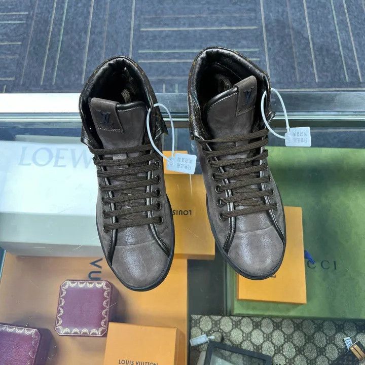 Louis Vuitton Louis Vuitton Casual High-Top Sneakers in Brown -2508 Size US 5 / EU 37 - 2 Thumbnail