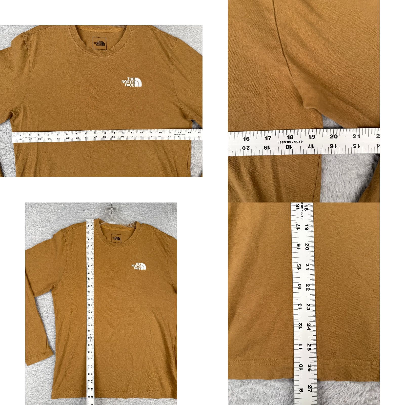 The North Face VINTAGE The North Face Shirt Men Small Petite Brown Long Sleeve Crew Neck Cotton READ Size US S / EU 44-46 / 1 - 8 Thumbnail