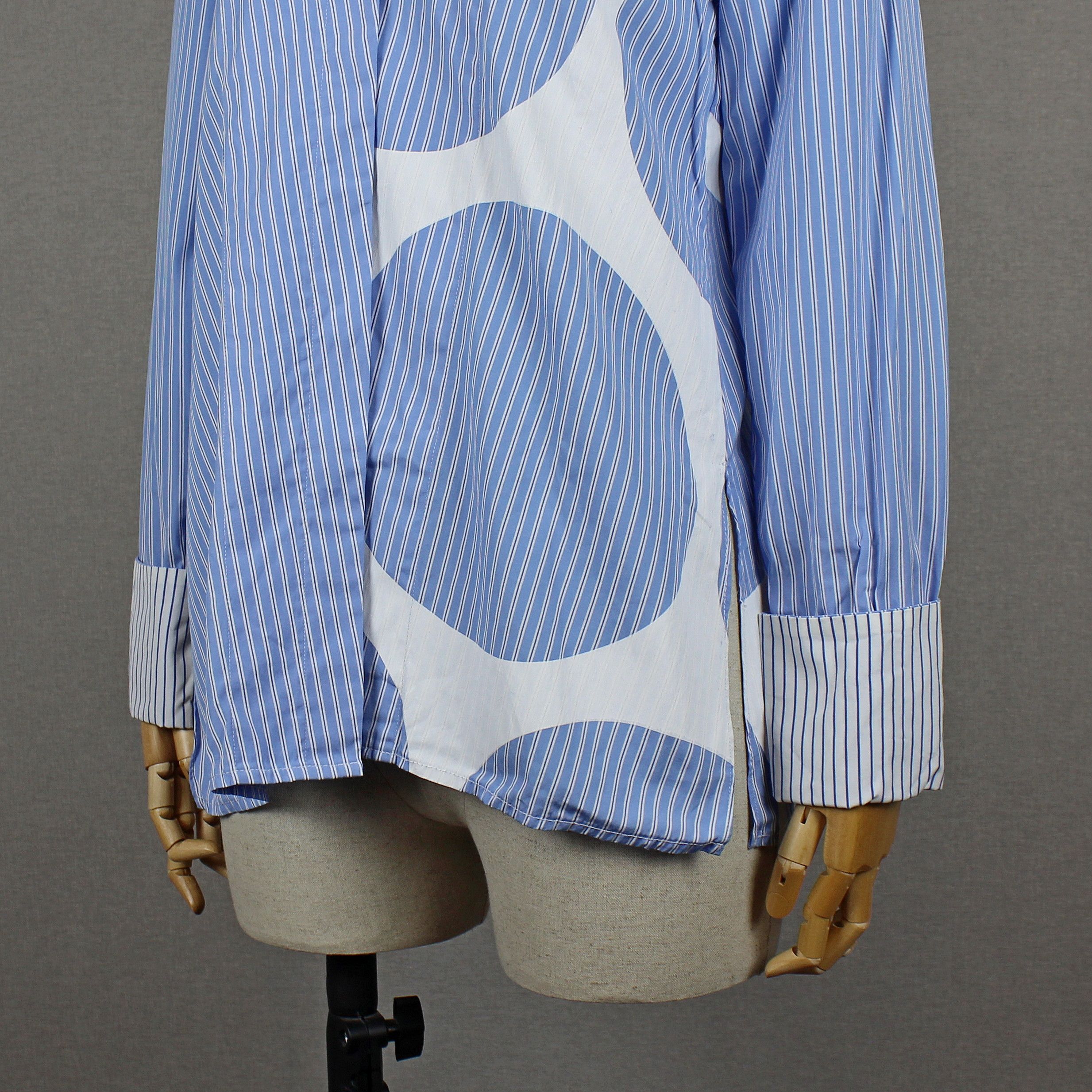 Stella McCartney Stella McCartney Asymmetric Striped Longsleeve Blouse 40 M L Size S / US 4 / IT 40 - 4 Thumbnail