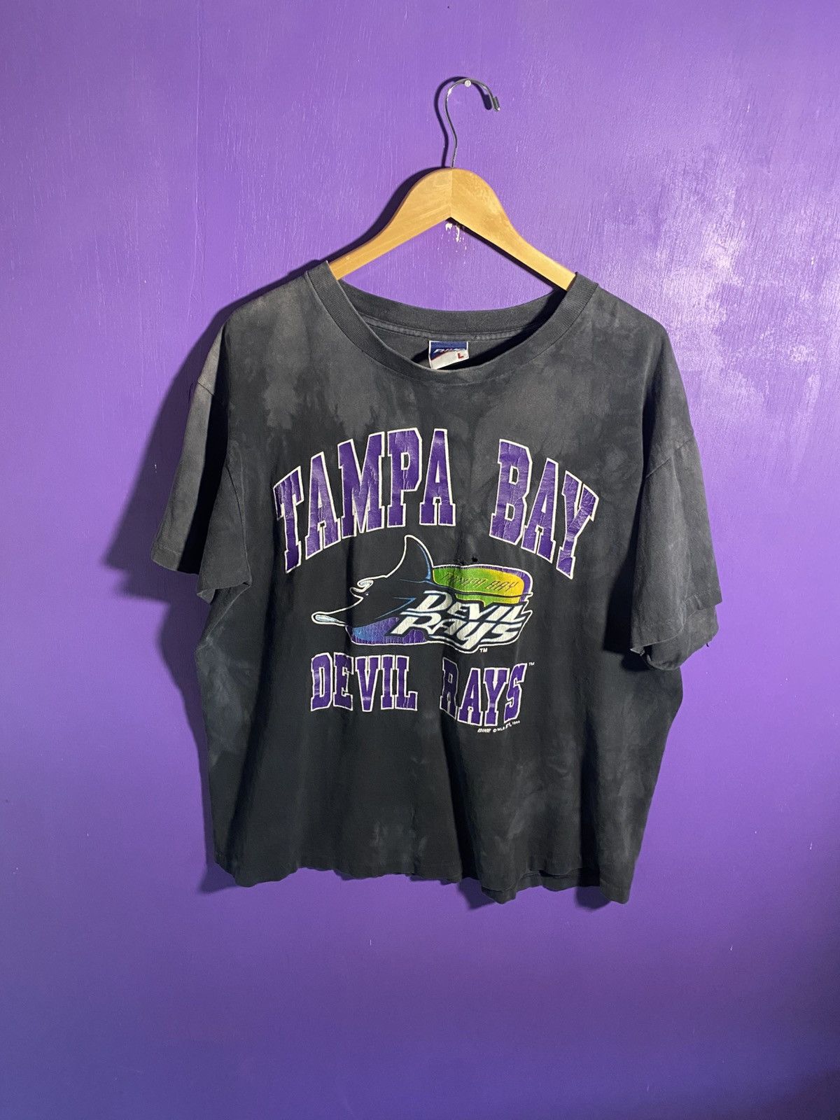 MLB Vintage 1995 Tampa Bay devil rays faded t-shirt Size US L / EU 52-54 / 3 - 1 Thumbnail