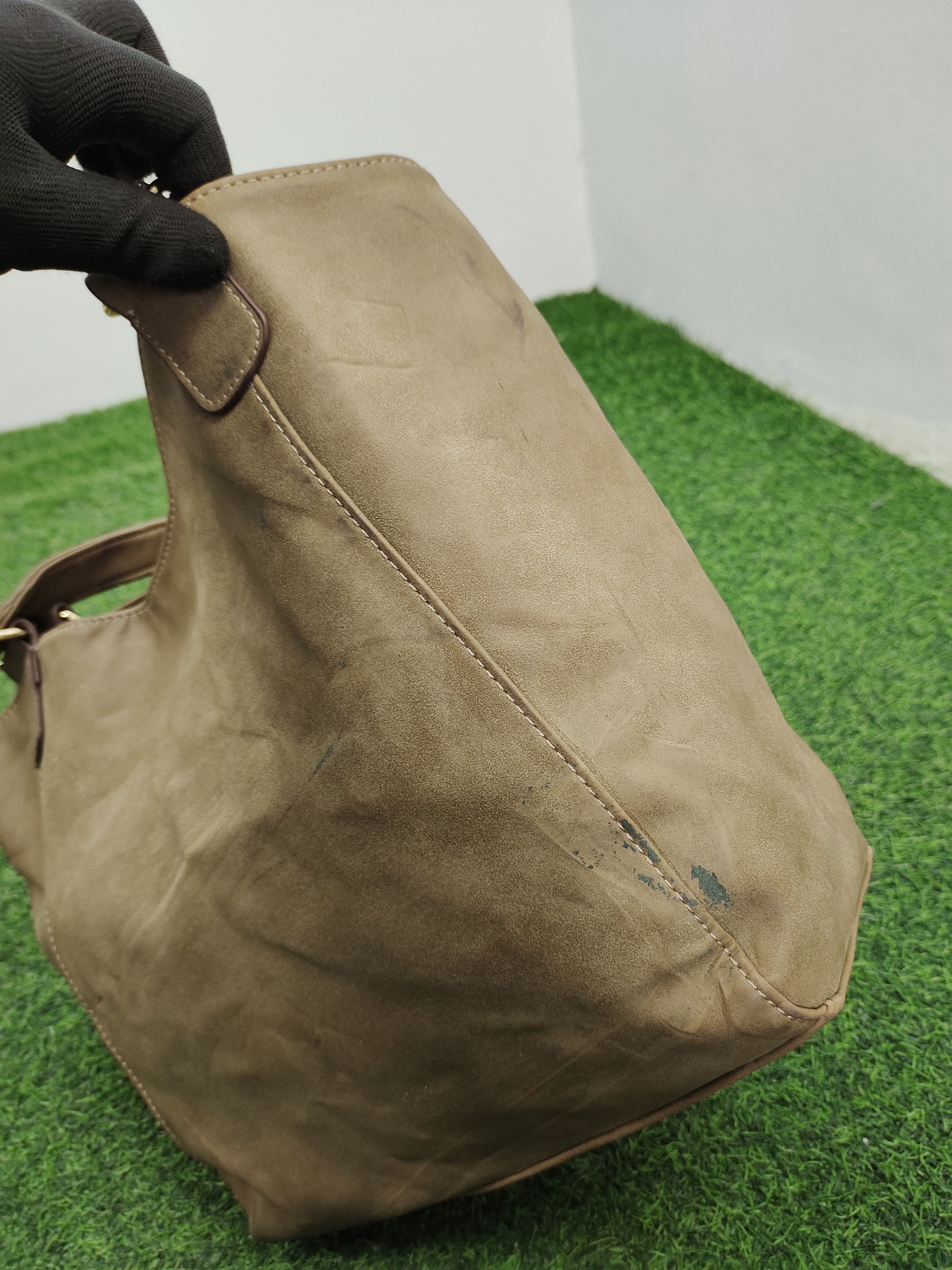 Beams Japan Vintage Beams Japan Patina Full Leather Tote Bag Size ONE SIZE - 5 Thumbnail