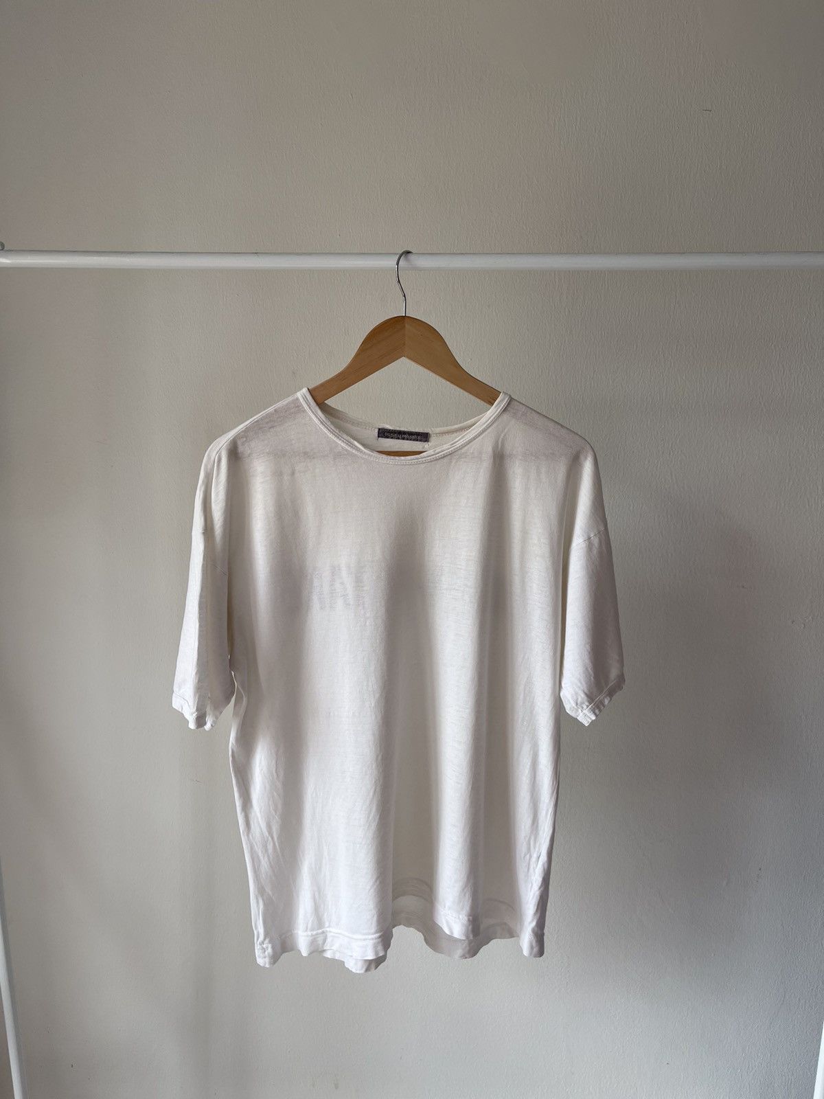 Issey Miyake 80s Issey Miyake Spellout Logo Tee A1 Size US M / EU 48-50 / 2 - 3 Thumbnail