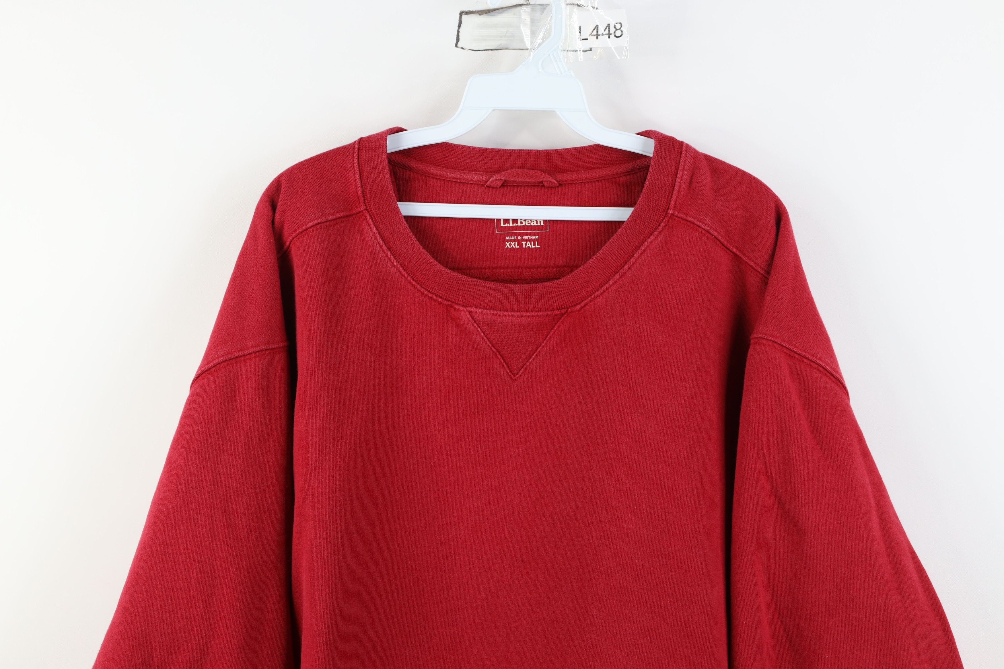 L.L. Bean Vintage LL Bean Blank Heavyweight Crewneck Sweatshirt Red Size US XXL / EU 58 / 5 - 2 Thumbnail