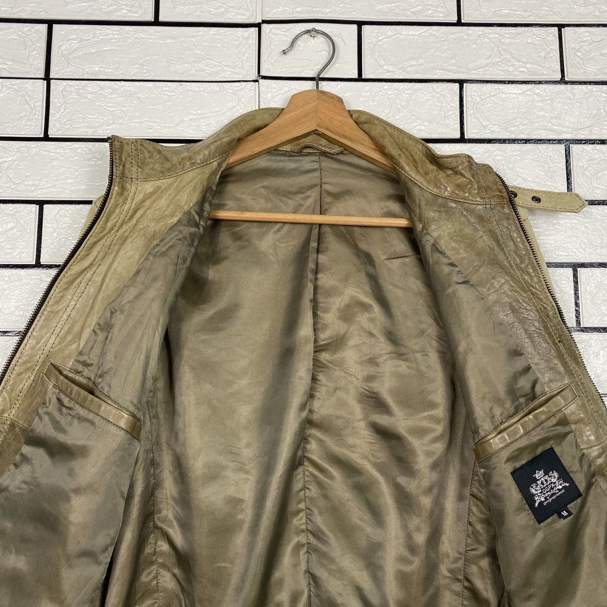 Japanese Brand 📌Vintage Cafe Racer Leather Jacket GGPX Issey Miyake Size US M / EU 48-50 / 2 - 17 Thumbnail