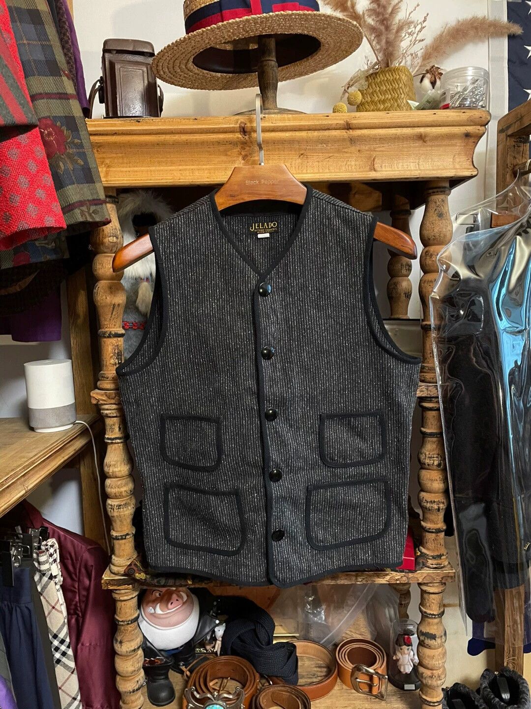 Jelado stylish gray BBJ vest with pockets Size US M / EU 48-50 / 2 - 1 Thumbnail