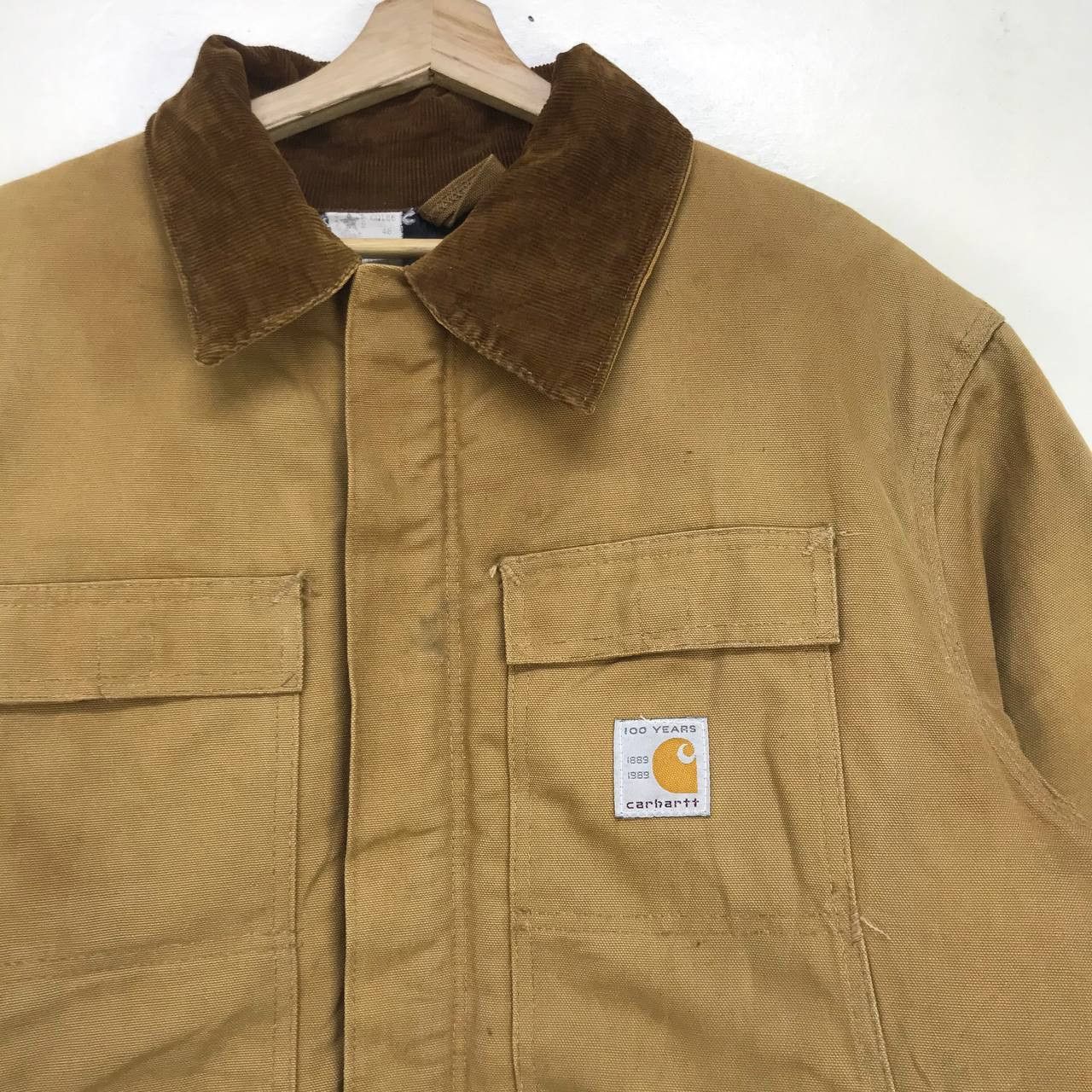 Carhartt × Vintage Vintage Carhartt 100 Years 1889 1989 Chore Arctic Jacket Size US XL / EU 56 / 4 - 4 Thumbnail