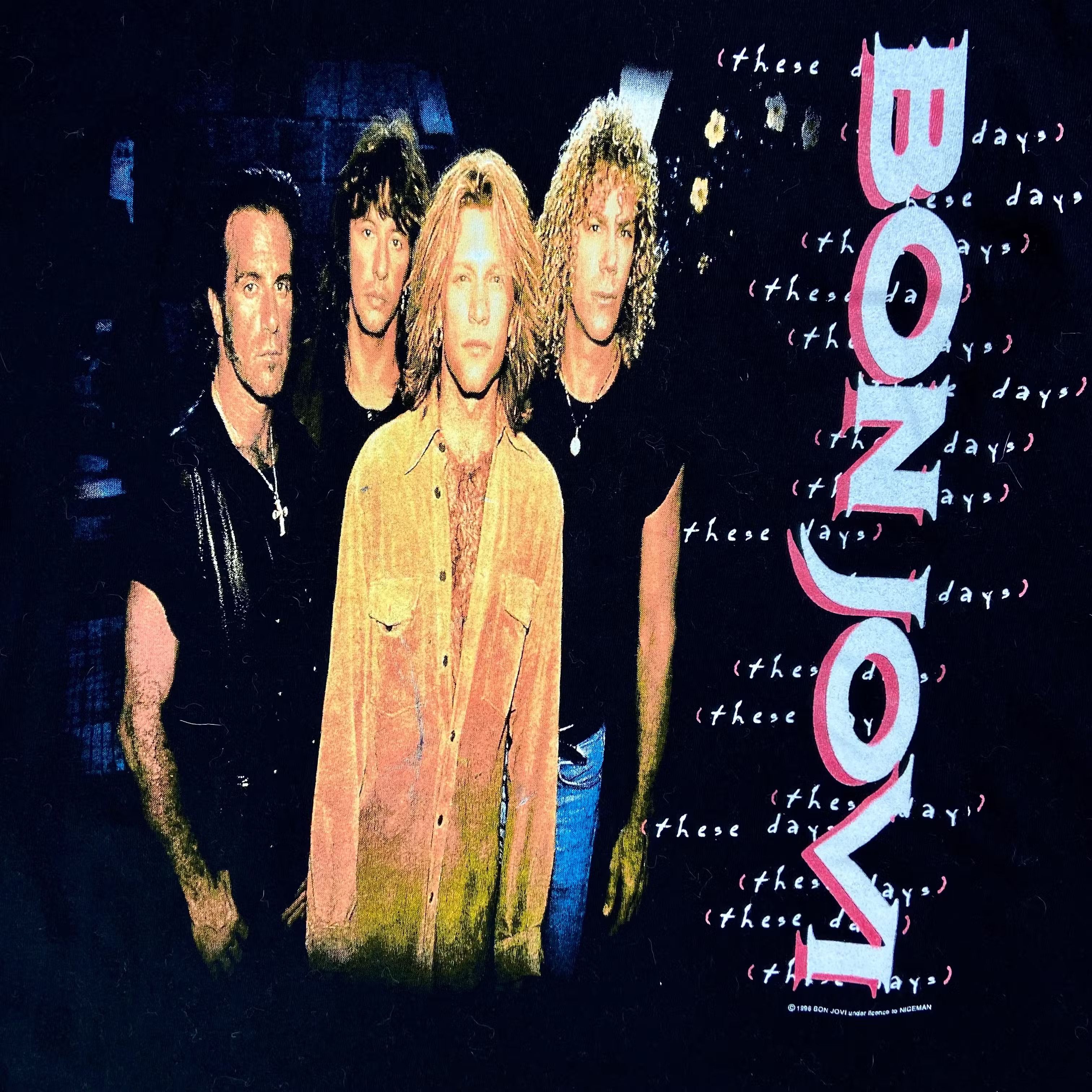Band Tees Mens Vintage T Shirt Bon Jovi 1996 Size XL Size US XL / EU 56 / 4 - 3 Thumbnail