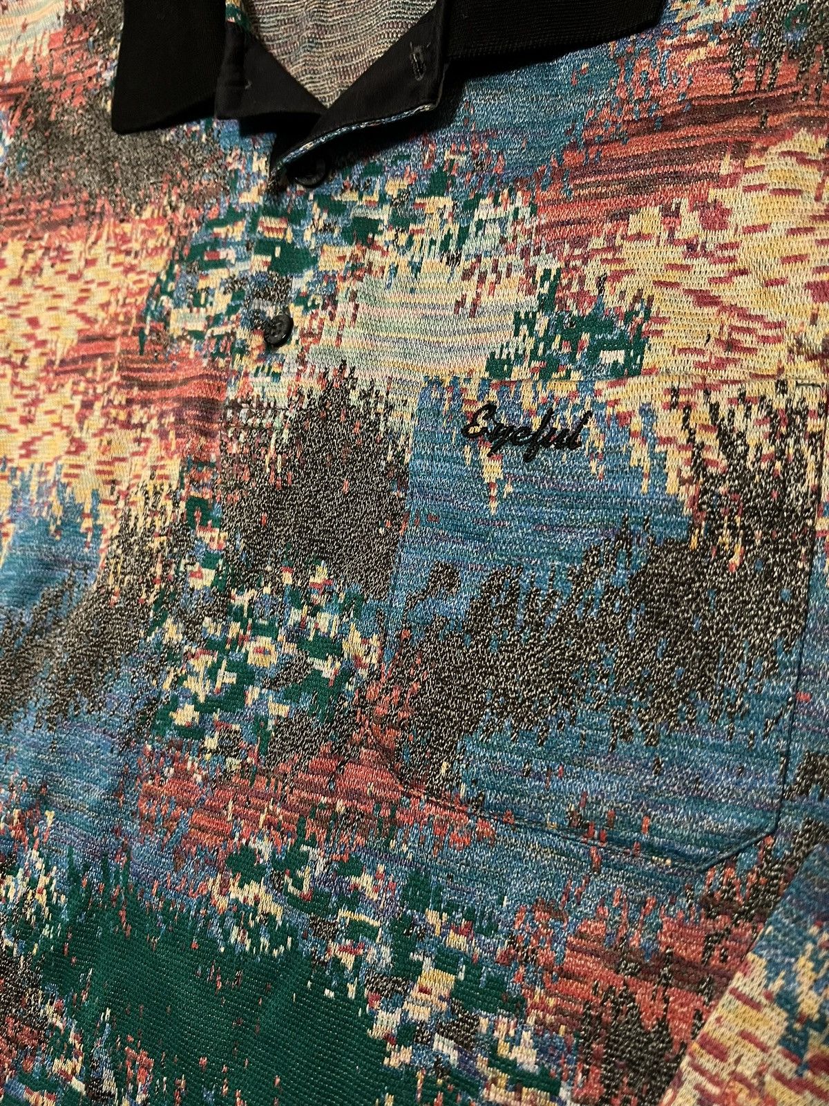 Vintage Vintage Patio Abstract Psychedelic Polo Shirt size Medium Size US M / EU 48-50 / 2 - 2 Thumbnail