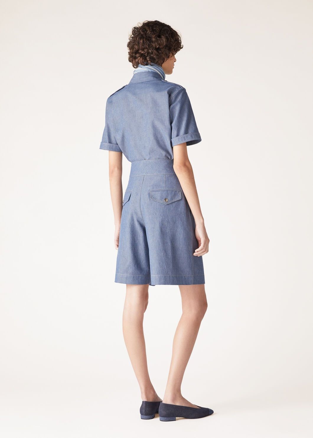 Loro Piana o1srvl11e0825 FAO6411 Valmar Bermuda Short in Light Blue Size 26" / US 2 / IT 38 - 5 Thumbnail