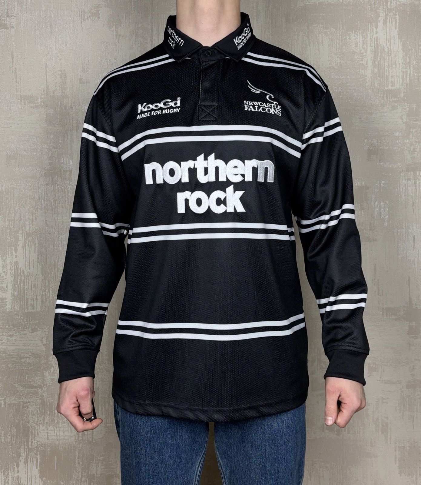 Other UK Newcastle Falcons 2006 2007 Rugby Union Home Shirt L/S Size US XL / EU 56 / 4 - 2 Thumbnail