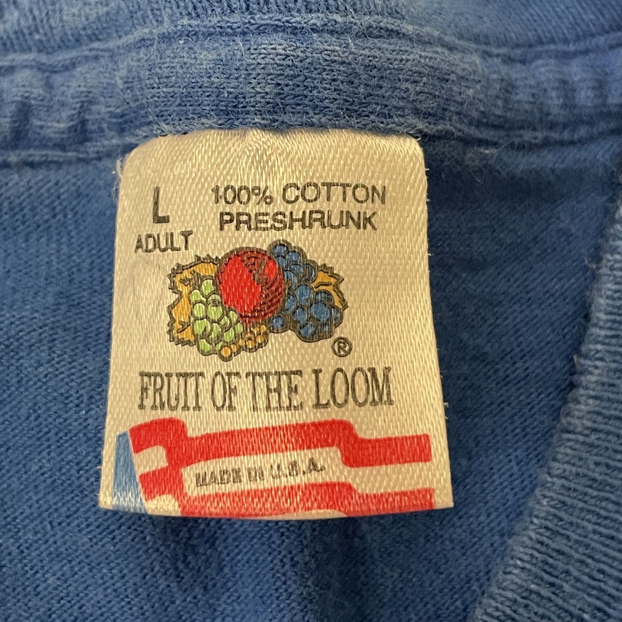 Fruit Of The Loom Vtg BFI Waste Management TRUE BLUE PROMO Advert Shirt Size US L / EU 52-54 / 3 - 5 Thumbnail