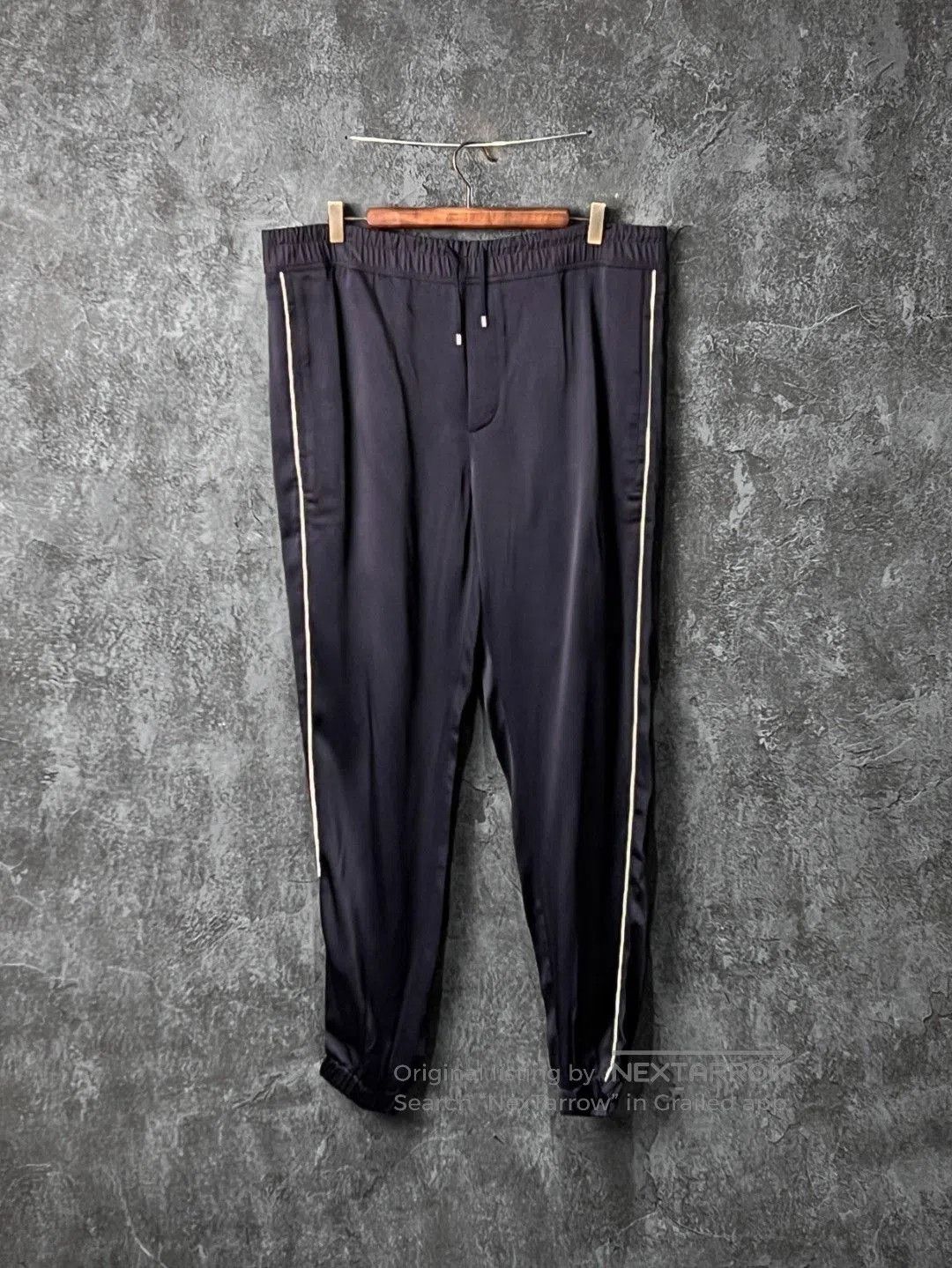 Saint Laurent Paris SAINT LAURENT Drawstring Satin Pants. Size US 36 / EU 52 - 1 Thumbnail
