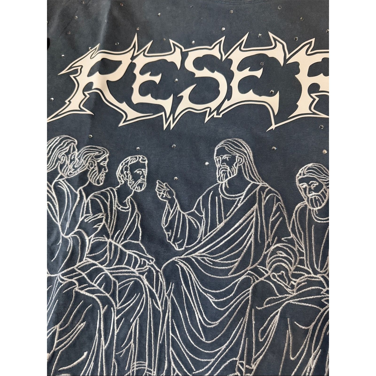 Other RESERVE “KINGDOM OF GOD” RESURRECTION - RHINESTONES TEE Size US S / EU 44-46 / 1 - 4 Thumbnail