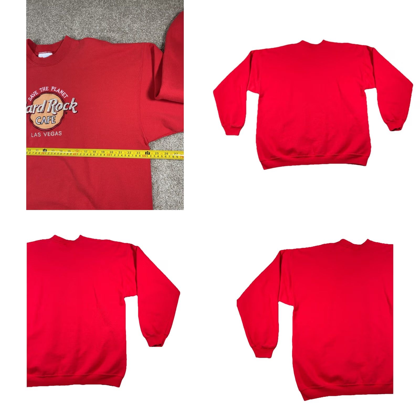 Hard Rock Cafe VINTAGE Hanes Heavyweight Hard Rock Cafe Las Vegas Embroidered Sweatshirt XL Size US XL / EU 56 / 4 - 8 Thumbnail