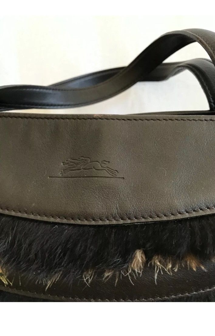 Longchamp Longchamp Shoulder Bag: Brown Leather with Feathers Detail Size ONE SIZE - 6 Thumbnail