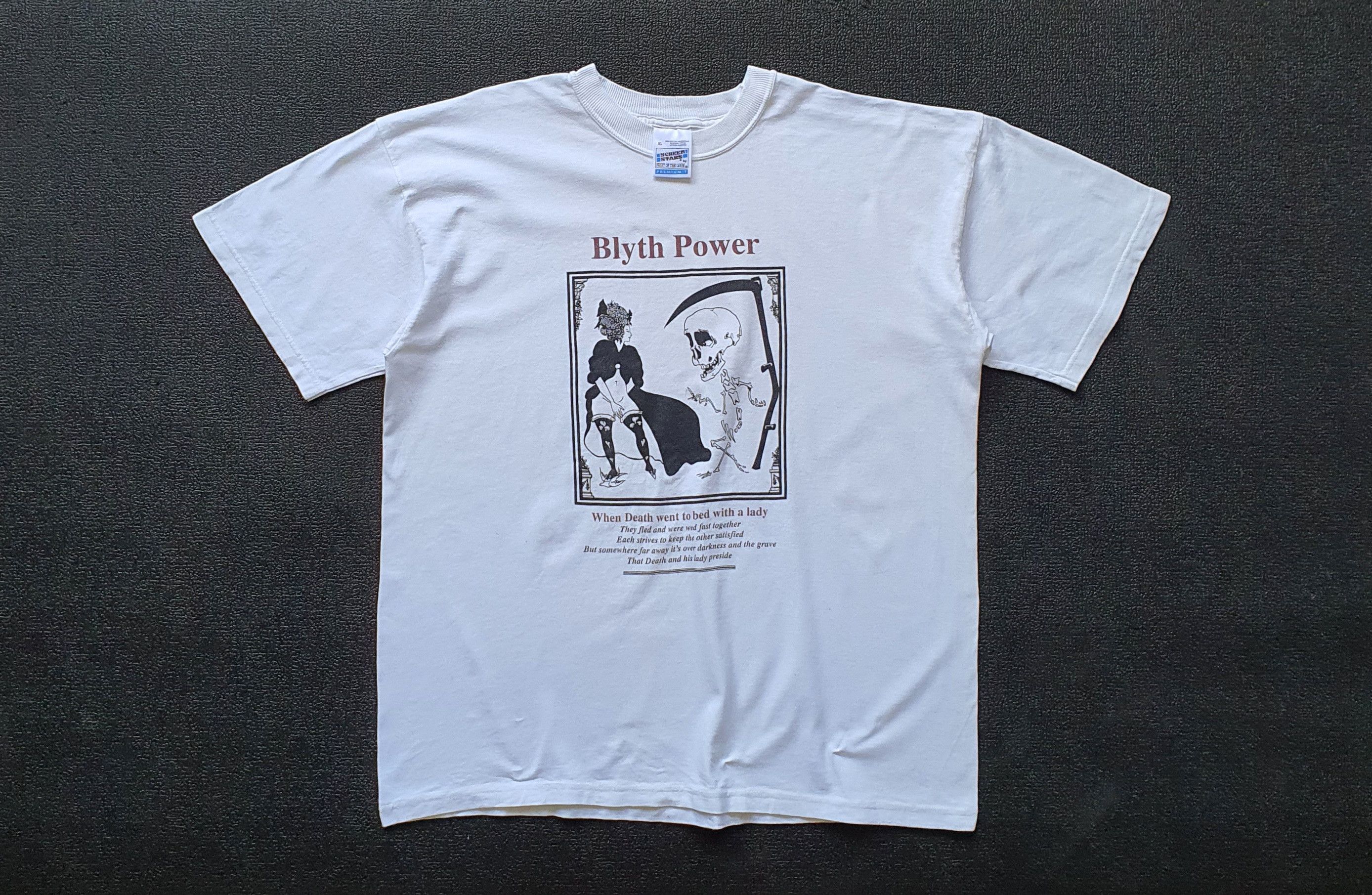 Band Tees × Vintage Vintage 90s BLYTH POWER Dead and a Lady T shirt size XL Size US XL / EU 56 / 4 - 1 Thumbnail