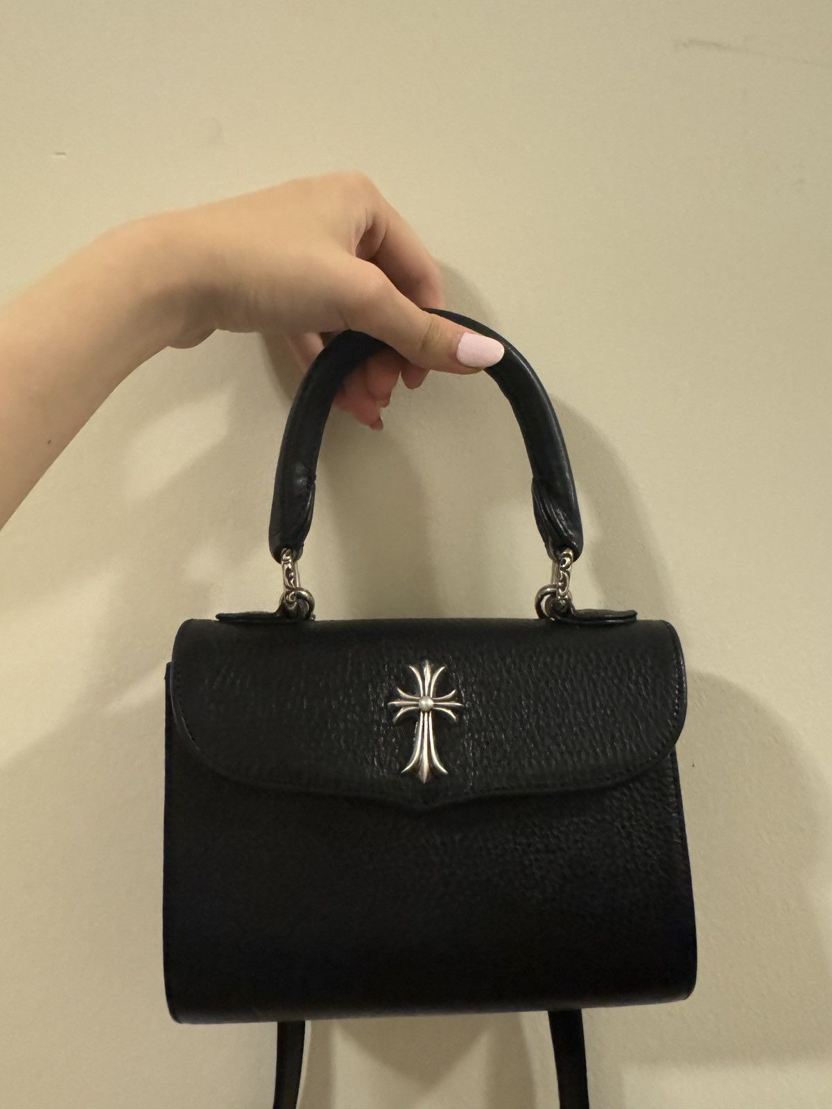 Chrome Hearts Chrome Hearts Doc Adams Cross Dagger Logo Handle Crossbody Size ONE SIZE - 1 Thumbnail