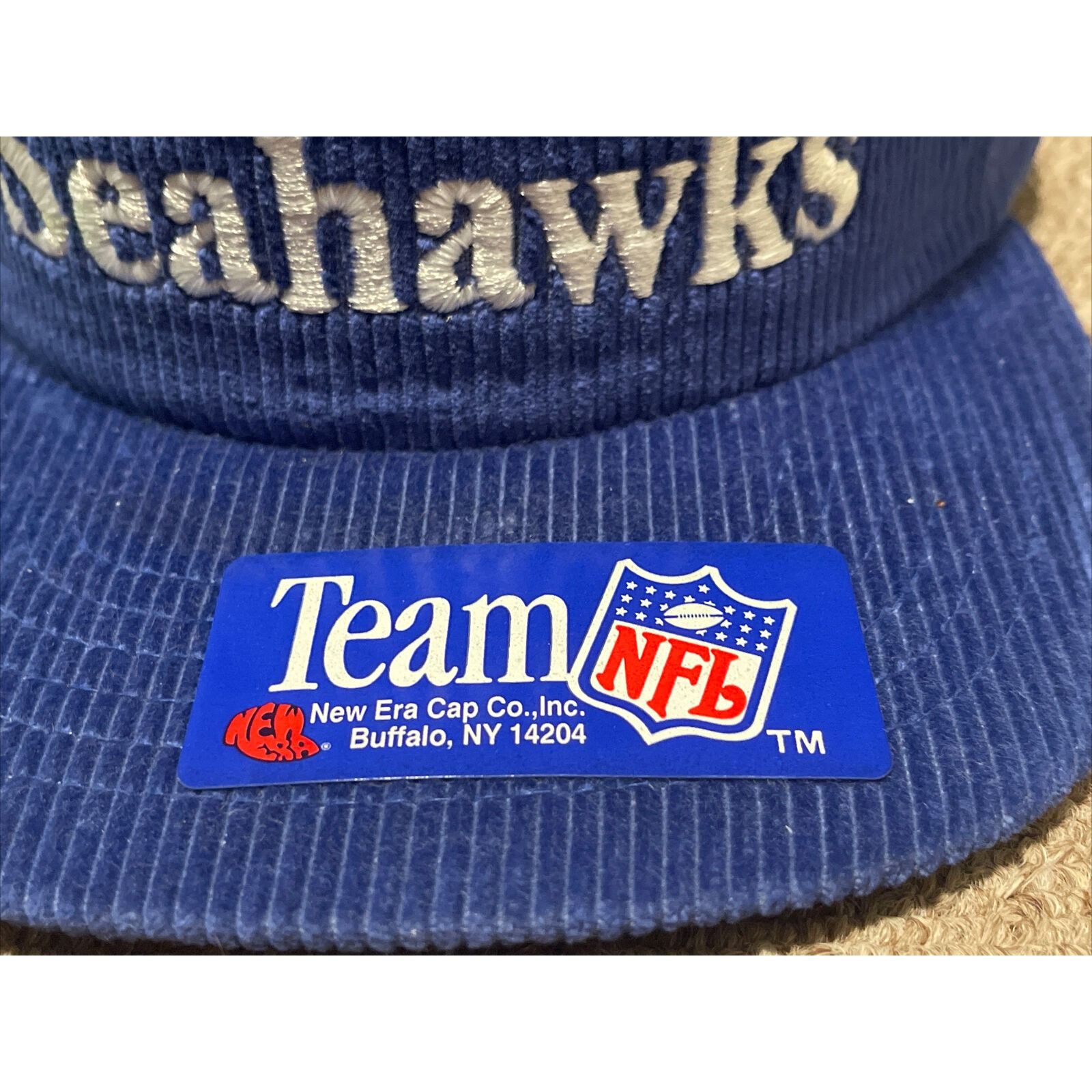 New Era Vintage 80s Seattle Seahawks NFL New Era Corduroy Snapback H Size ONE SIZE - 4 Thumbnail