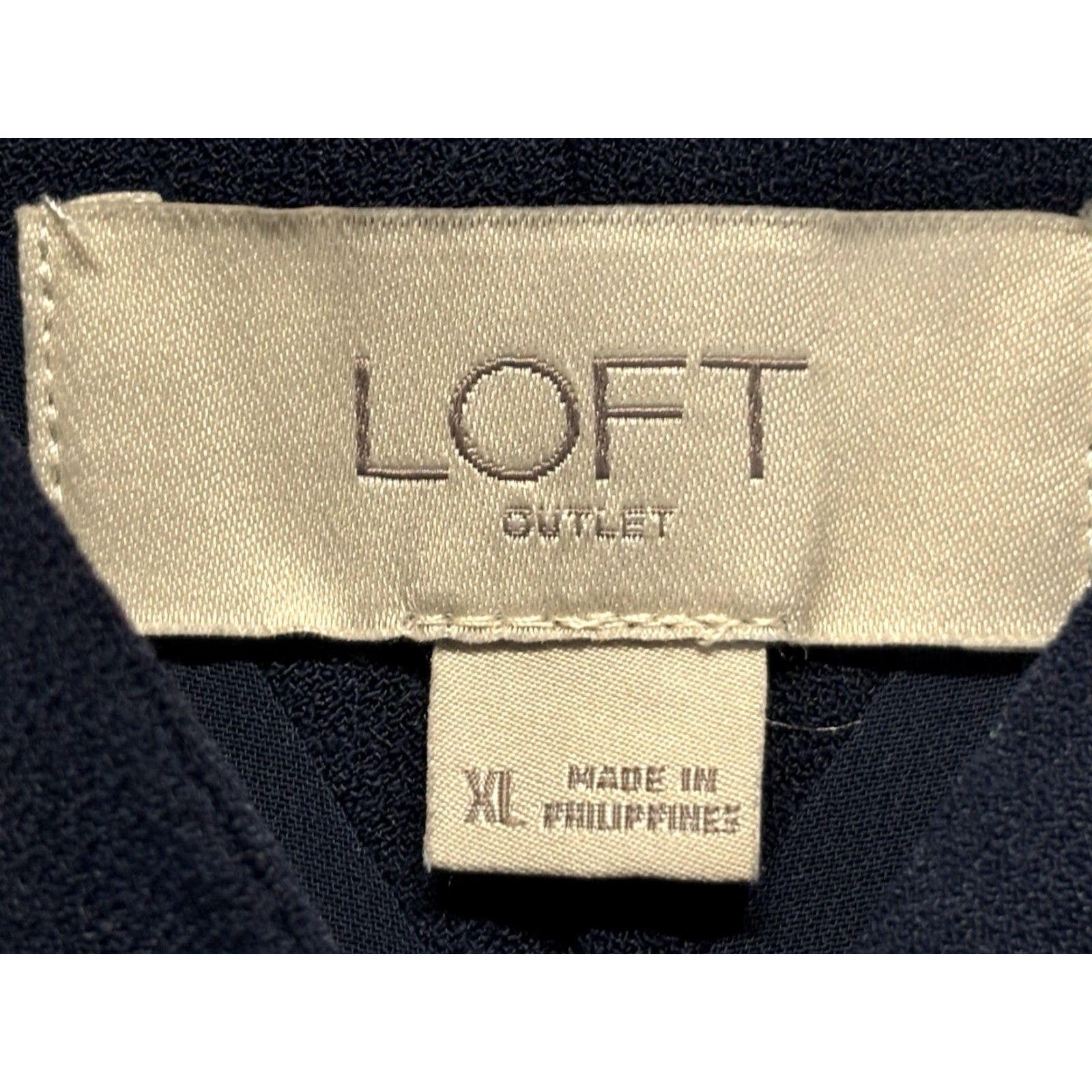 Loft LOFT Sleeveless Jumpsuit Sz X-Large Women’s Navy Wide Leg Pockets Career Comfort Size 40" / US 18 - 5 Thumbnail