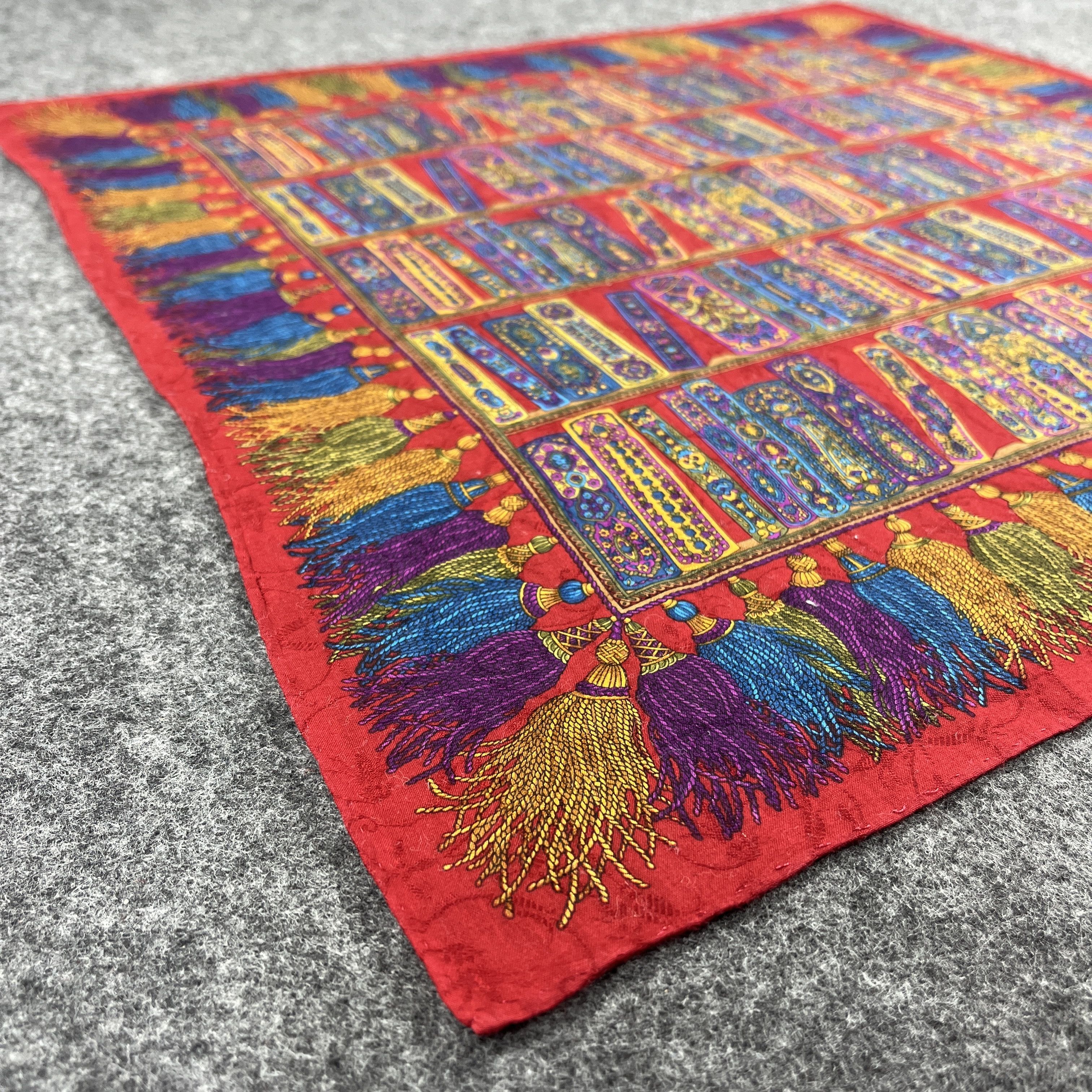 Vintage Vintage Celine Bookshelf Handkerchief / Neckerchief B115 Size ONE SIZE - 6 Thumbnail