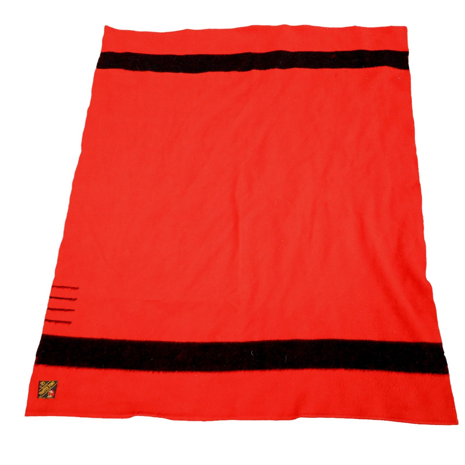 image of Vintage Eatons Trapper Point "4 Point" Pure Wool Blanket in Red, Men's