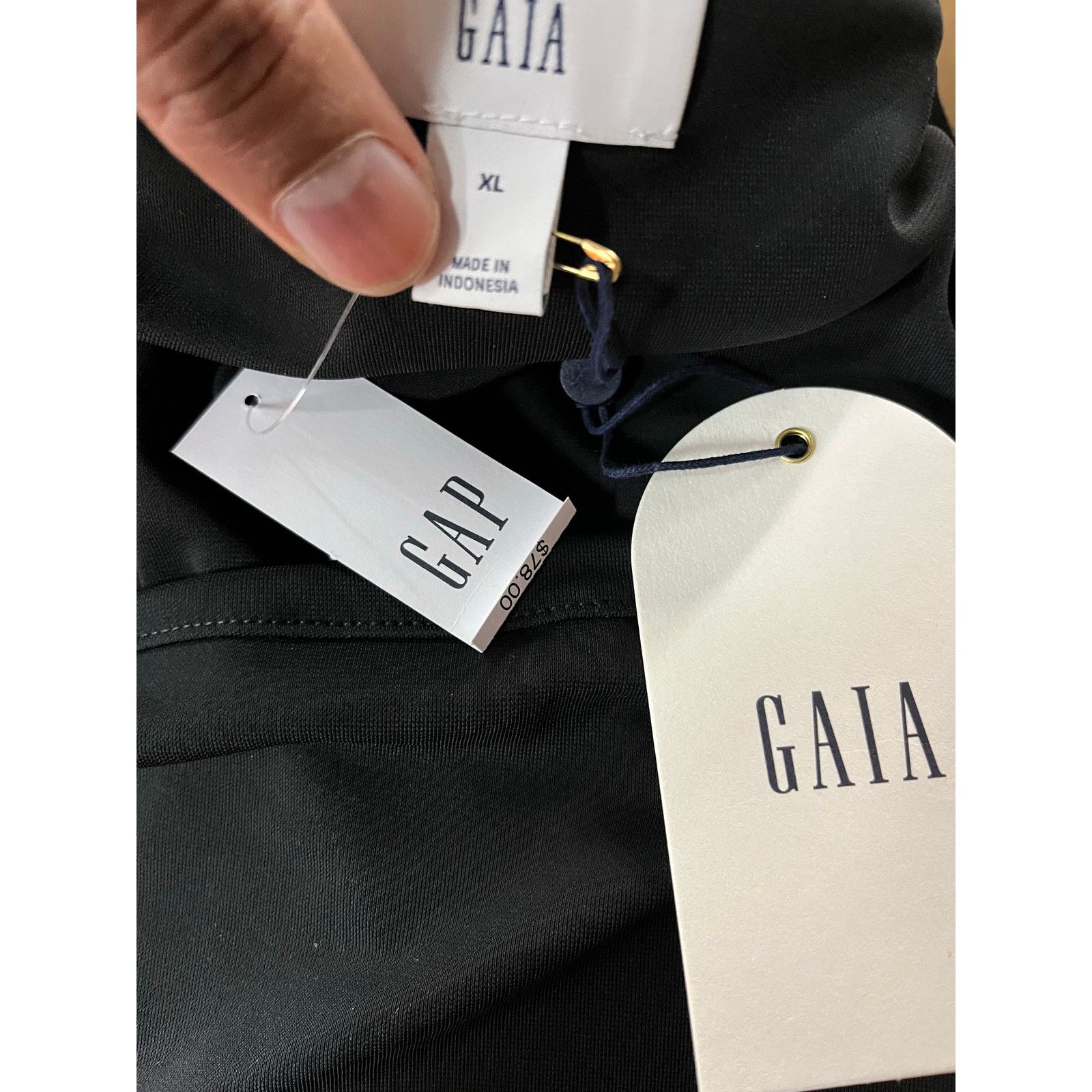 Cult Gaia Cult Gaia x Gap - Gold Chain Tank / XL / Black /NWT Size XL / US 12-14 / IT 48-50 - 5 Thumbnail