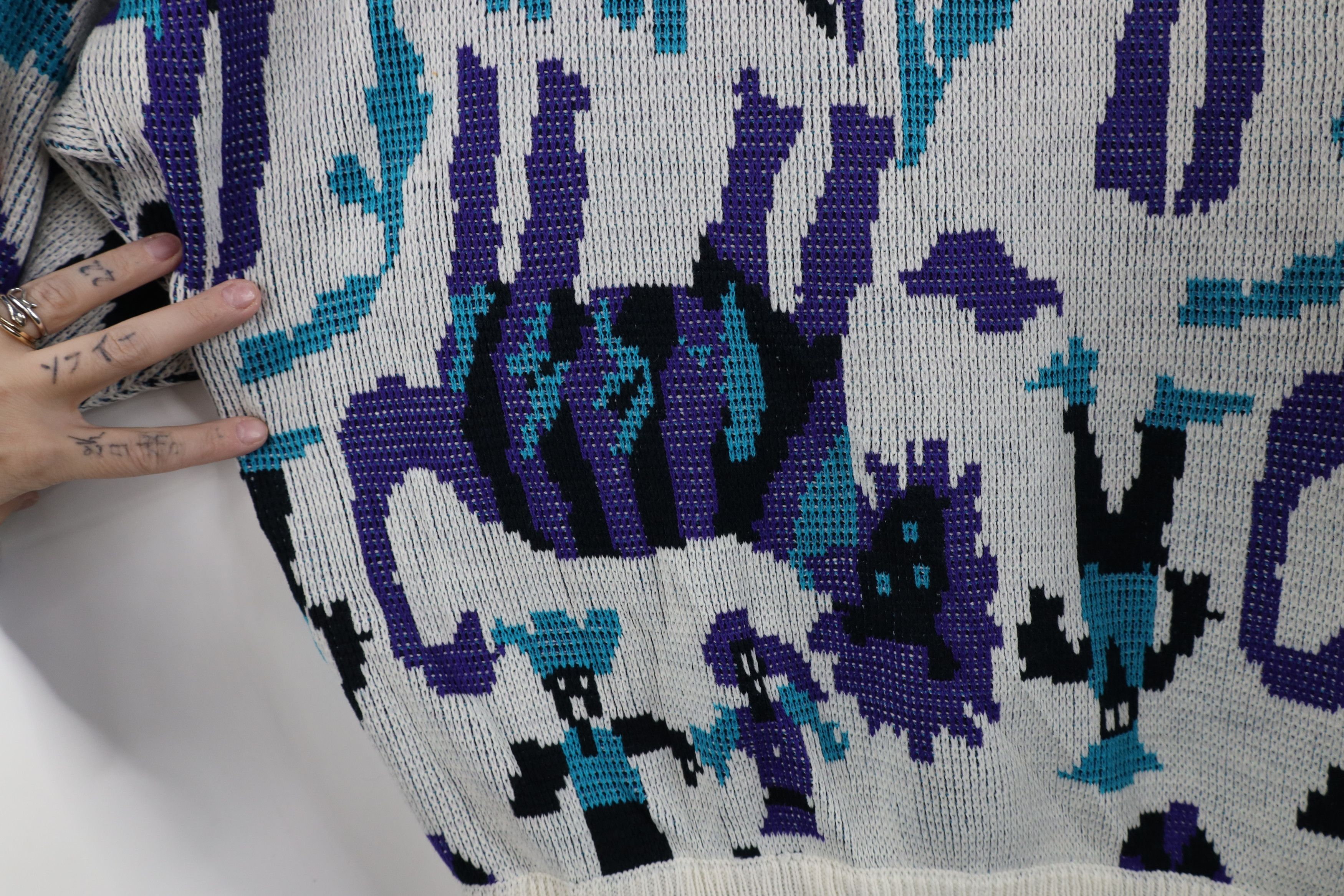 Vintage Vintage 90s Streetwear Lion All Over Print Knit Sweater Size M / US 6-8 / IT 42-44 - 5 Thumbnail