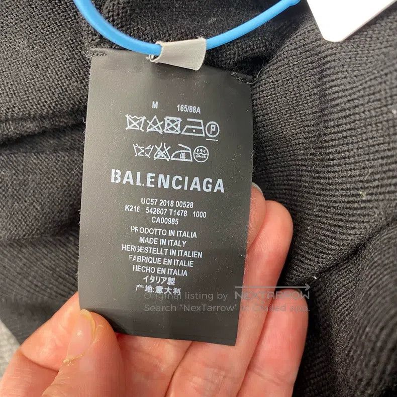 Balenciaga Balenciaga Gold Wheat Knitted Sweater Hoodie/M Size Size US M / EU 48-50 / 2 - 5 Thumbnail