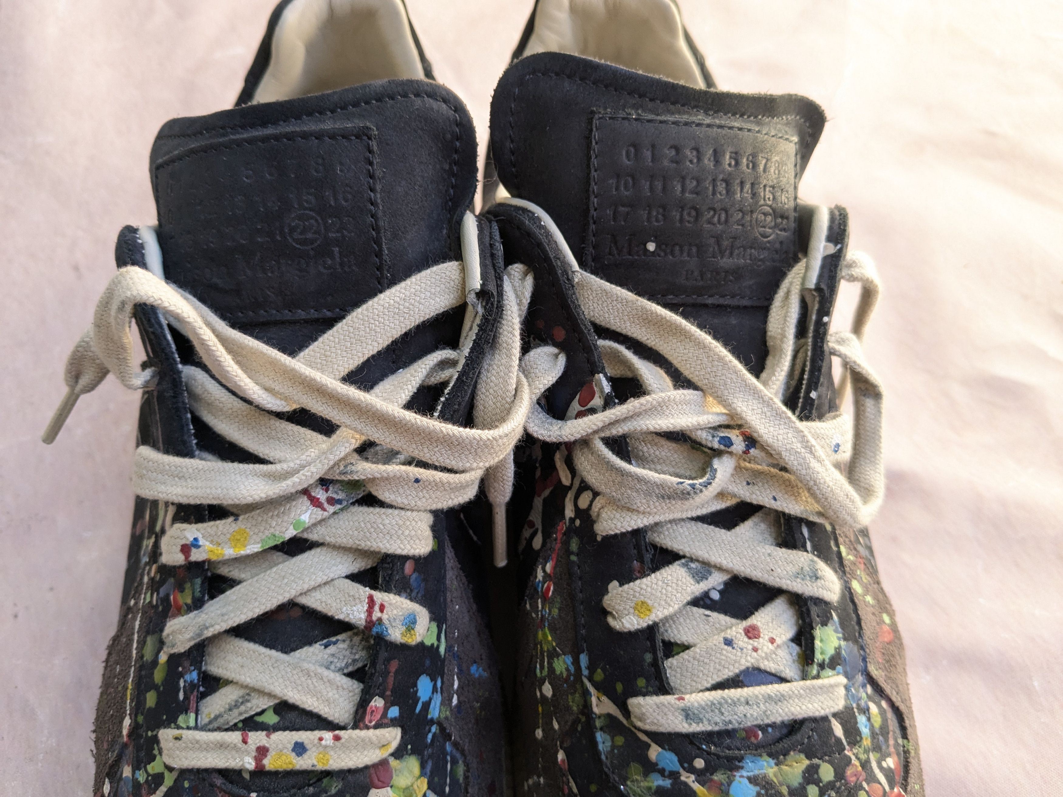 Maison Margiela Maison Margiela GAT Replica Black Paint Splatter 9 42 Low Size US 9 / EU 42 - 6 Thumbnail