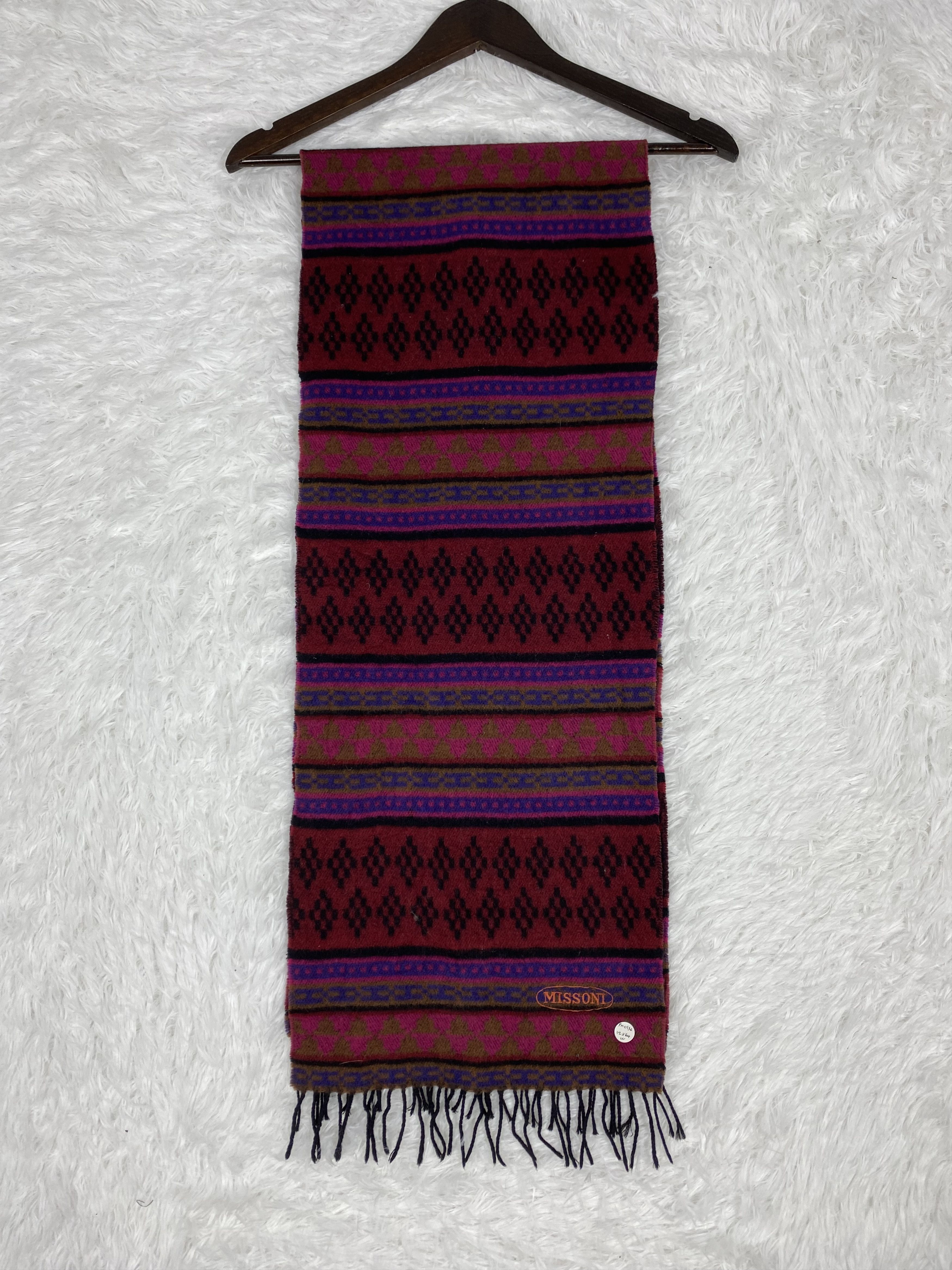 Missoni Vintage Missoni Scarf / Muffler Neckwear PM0136 Size ONE SIZE - 5 Thumbnail