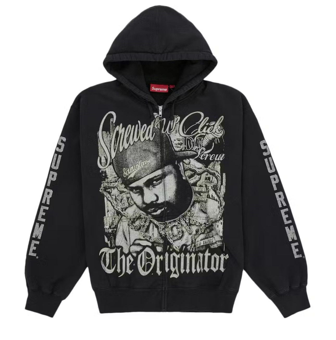 Supreme Supreme DJ Screw Zip Up Hooded Sweatshirt Black Size US S / EU 44-46 / 1 - 4 Thumbnail