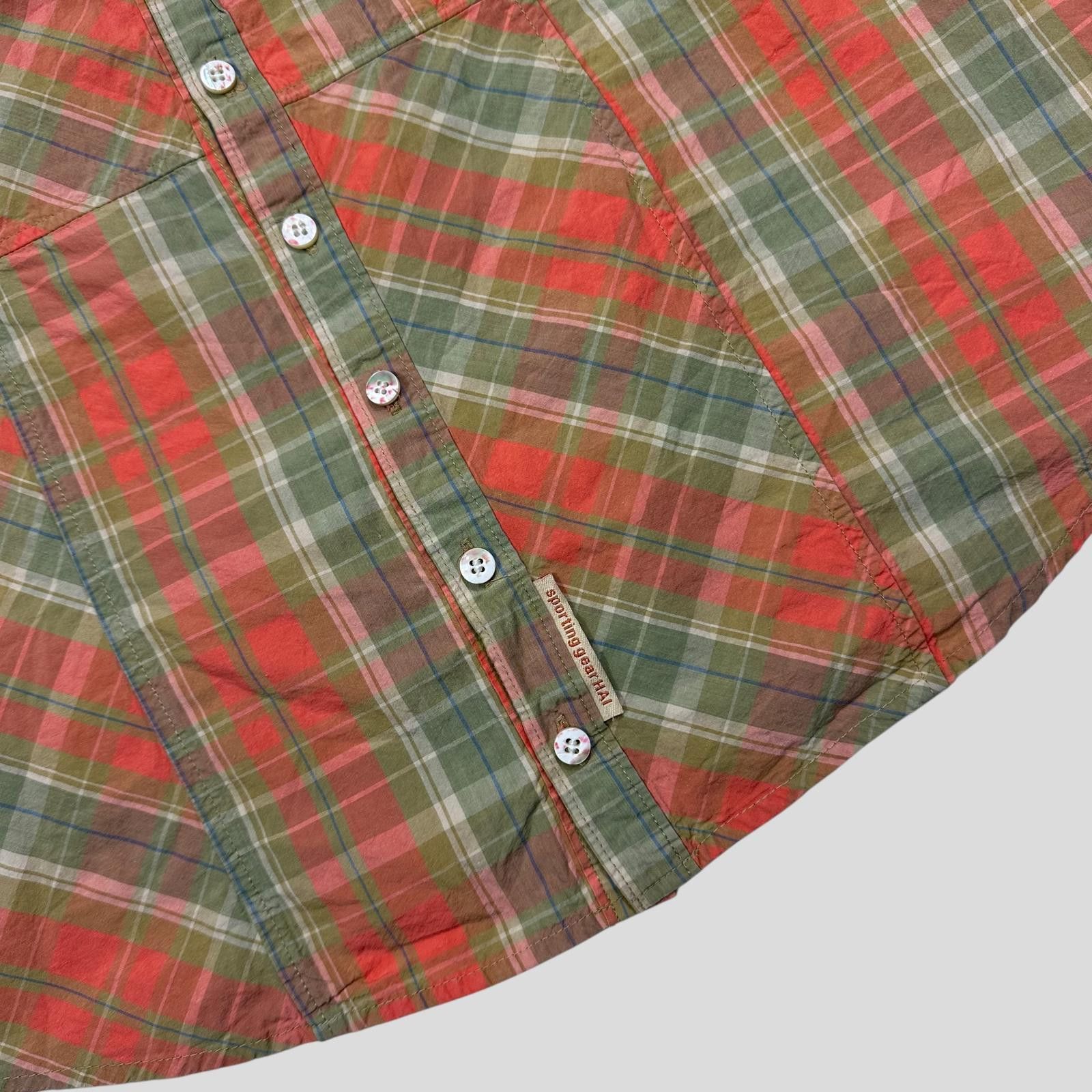 Issey Miyake Hai By Issey Miyake 90’s Asymmetrical Plaid Boxy Shirt - S/M Size US S / EU 44-46 / 1 - 3 Thumbnail